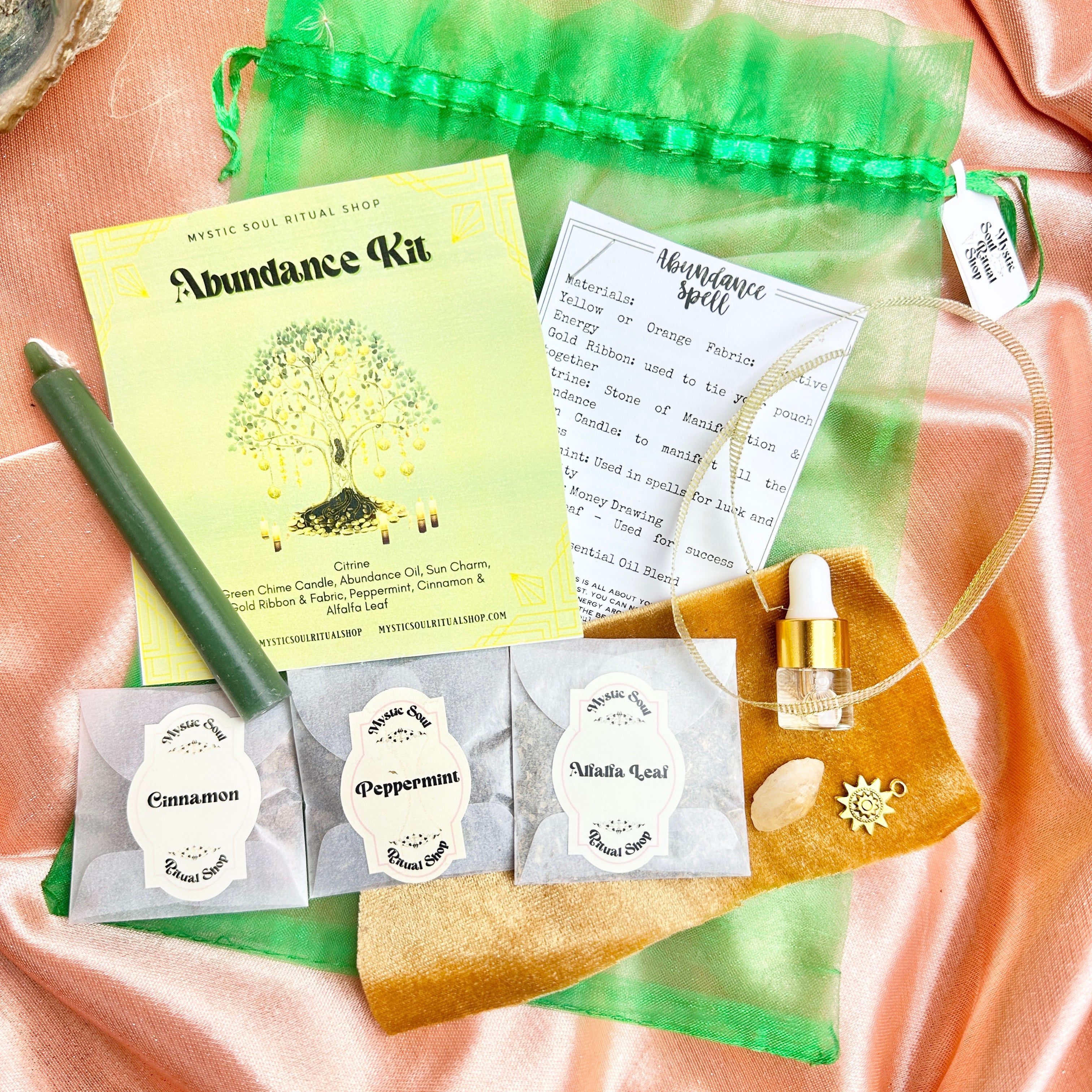 Abundance Prosperity Money Spell Ritual Kit | Spell kit | Wiccan Center