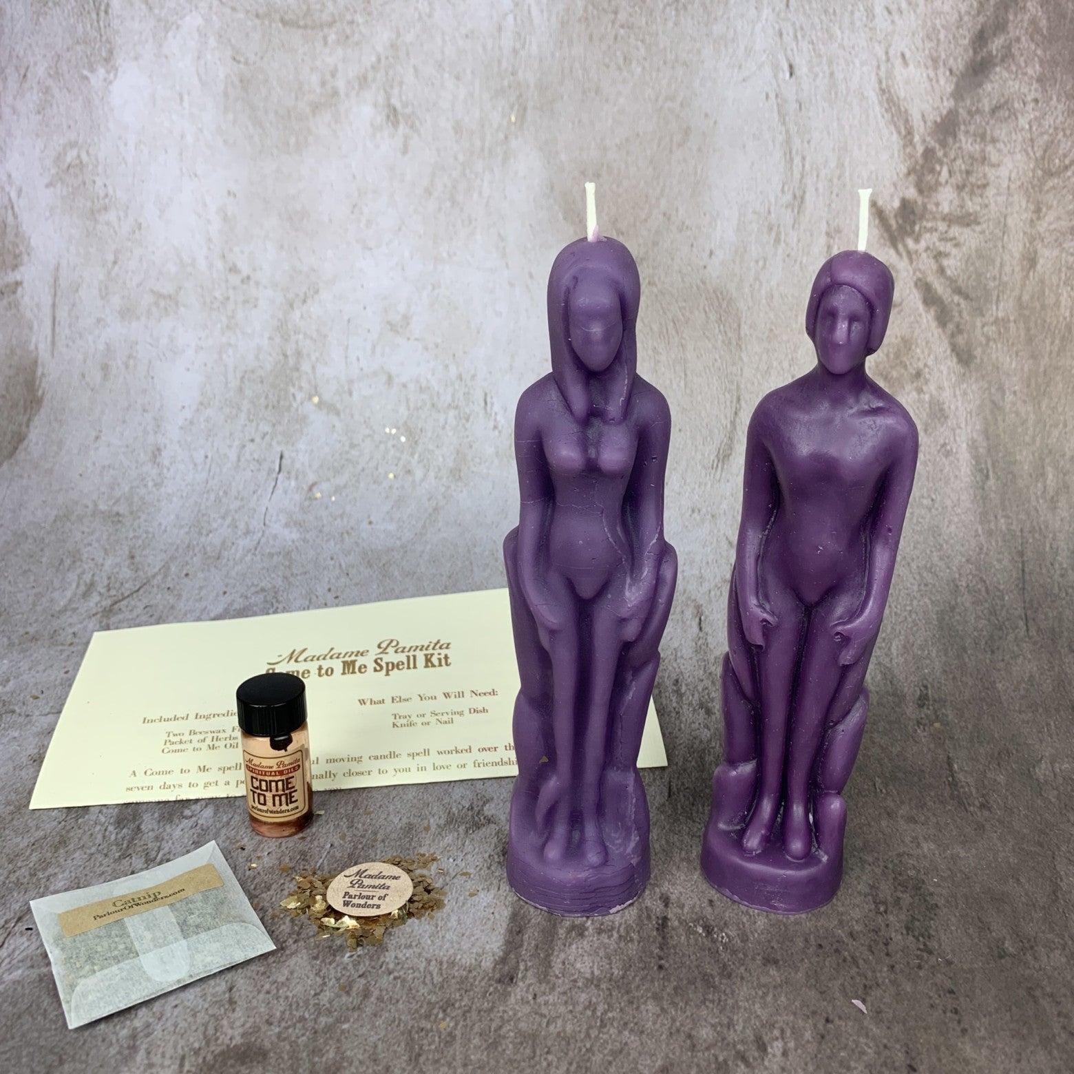 Come to Me Candle Spell Kit Human/Female - Attract Love & Passion | Candle Spell Kit | Wiccan Center