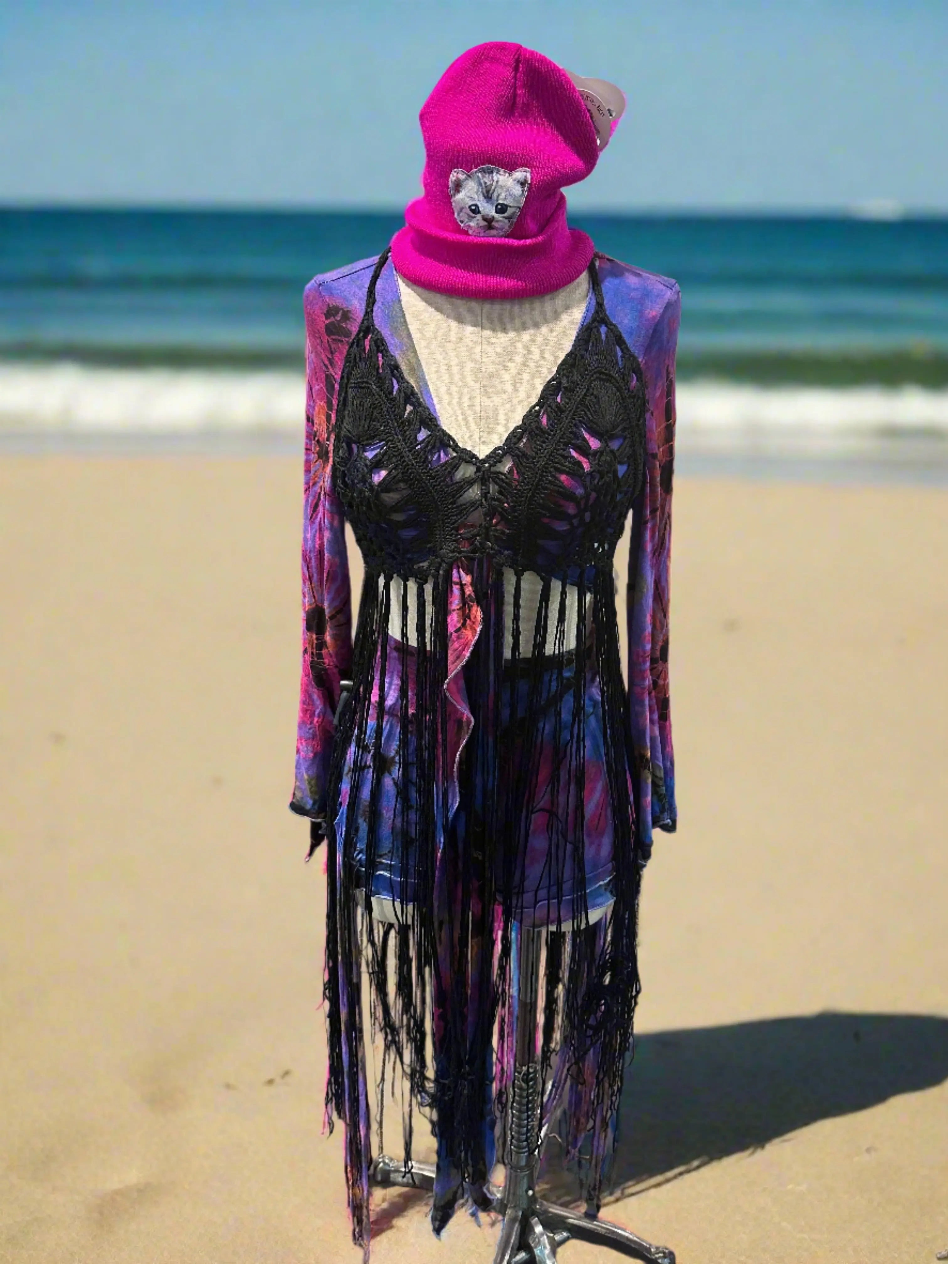 Crotchet Bikini Top with Long Fringe | Apparel | Wiccan Center