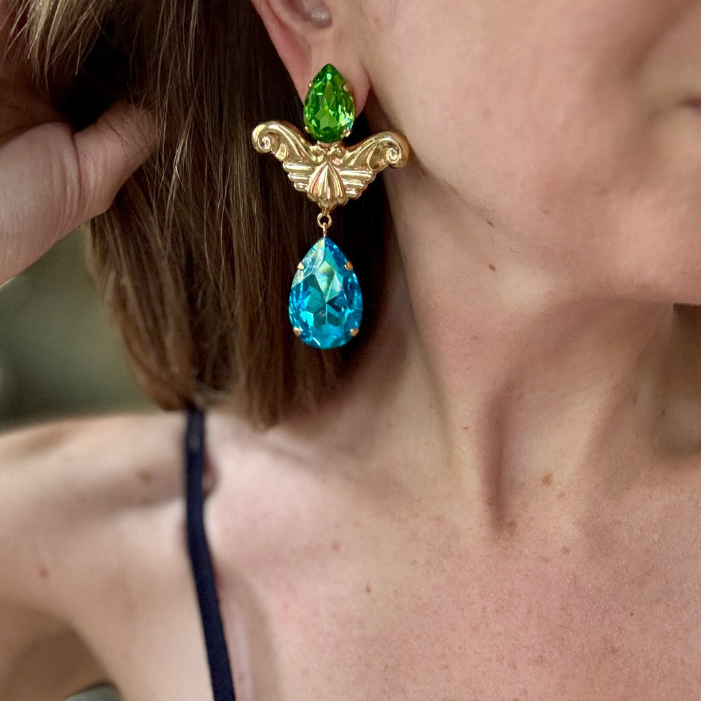 Juliette Aqua Earrings | Earrings | Wiccan Center