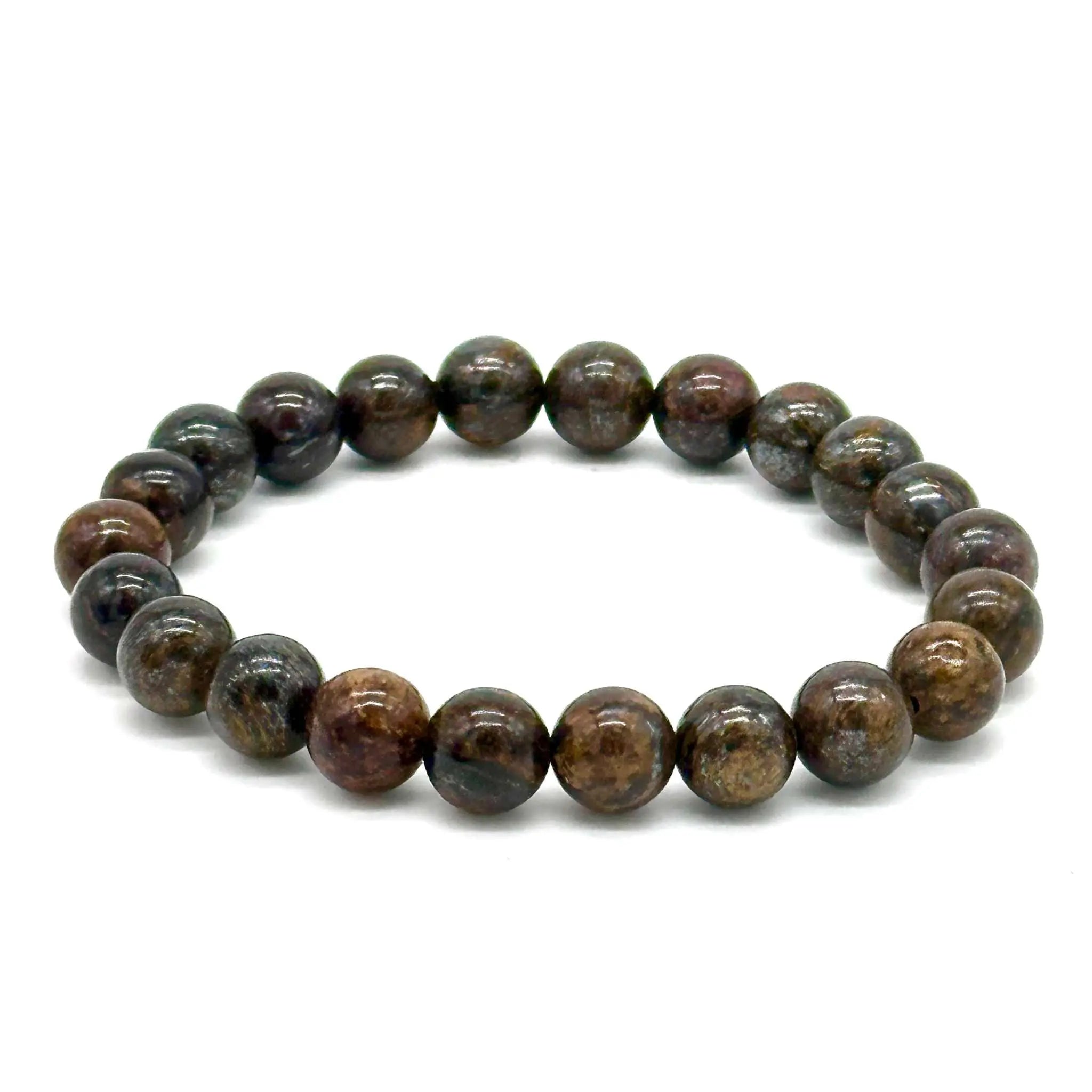 Bronzite Round Bead Bracelet - Balanced Diplomacy | Bracelets | Wiccan Center