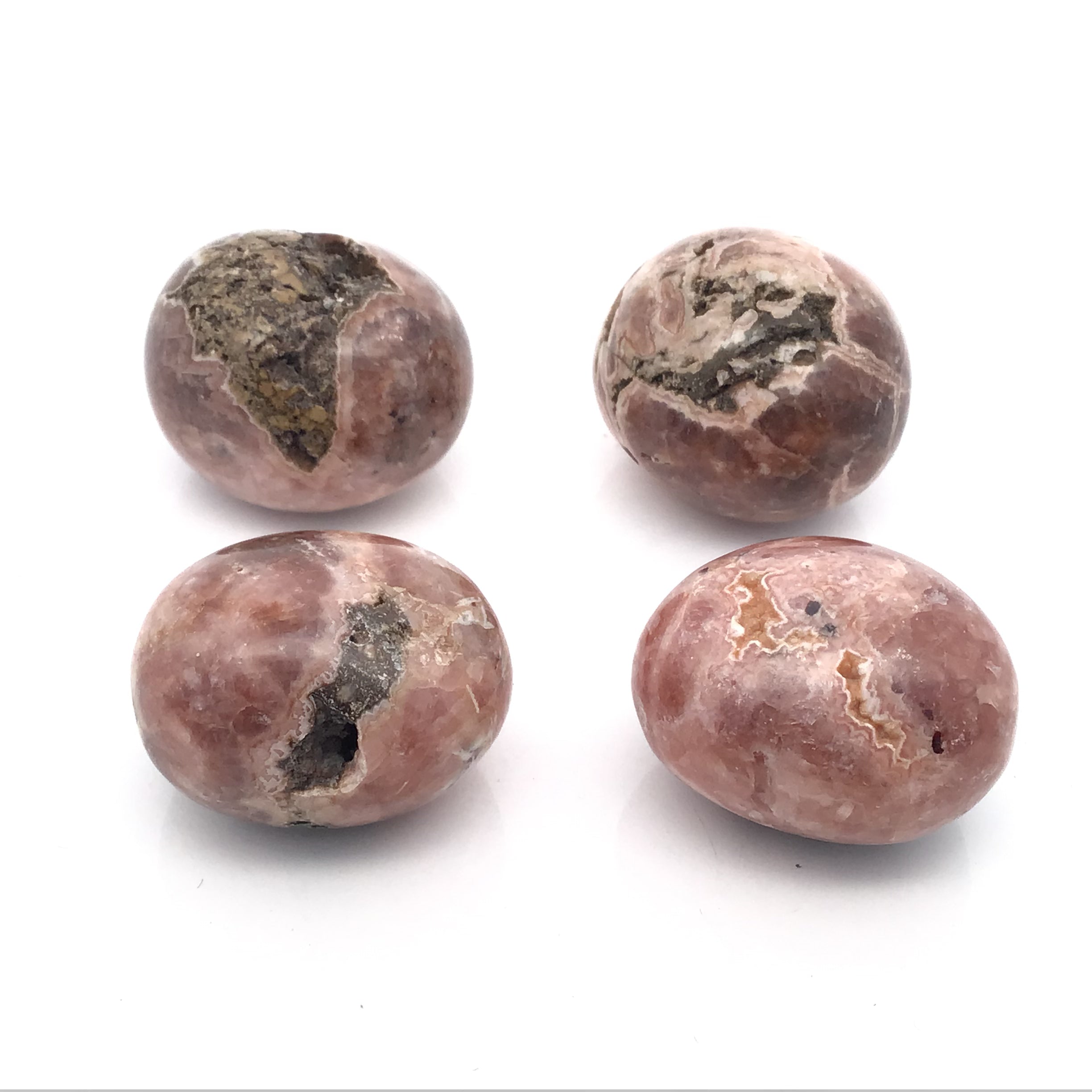 Rhodochrosite Tumbled Freeform Orbs | Crystals & Minerals > Specimens | Wiccan Center