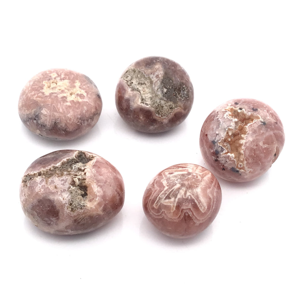Rhodochrosite Tumbled Freeform Orbs - Small - Sold In Singles | Crystals & Minerals > Specimens | Wiccan Center