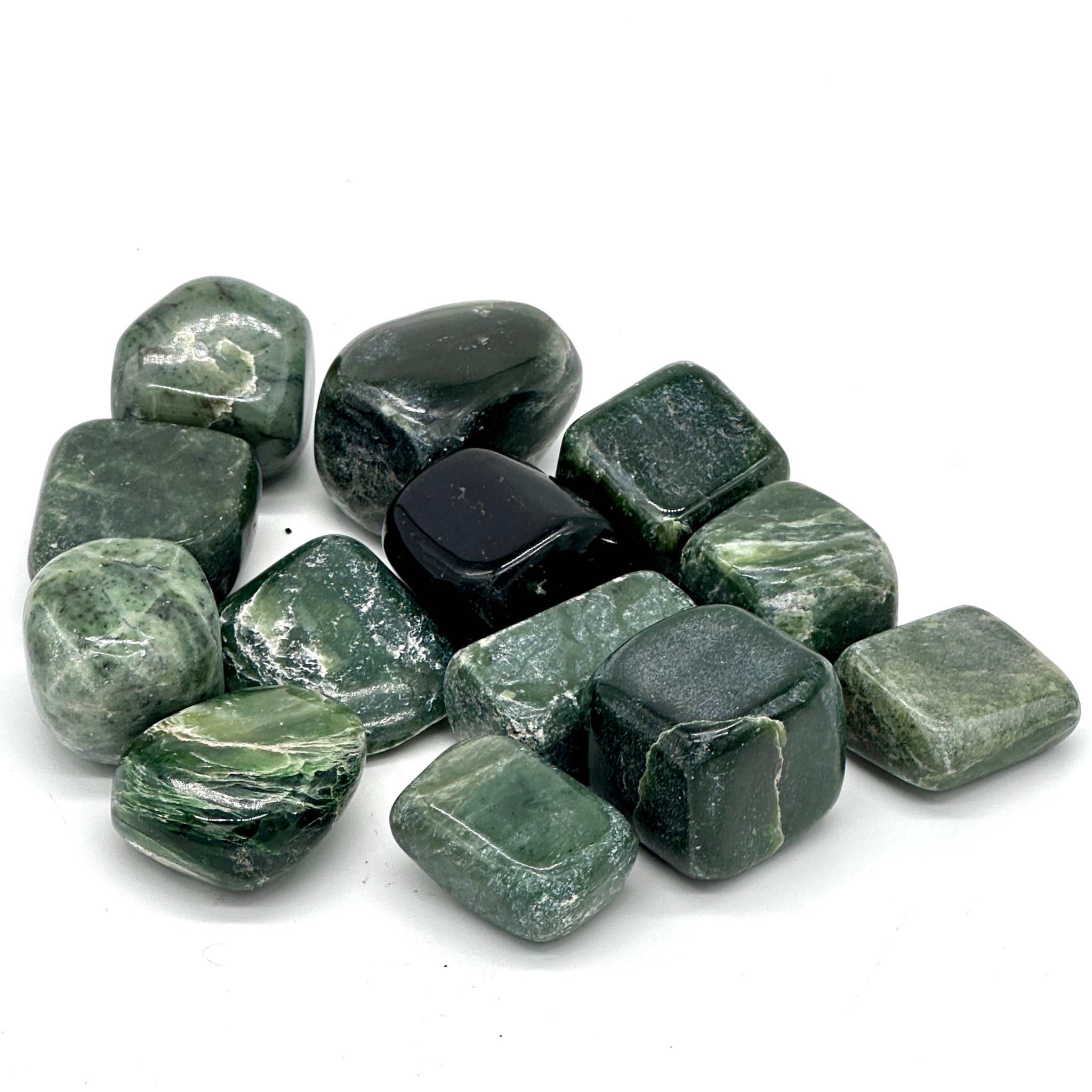 Bowenite Tumbled Stone The Stone of the Warrior | Tumbled Stones | Wiccan Center