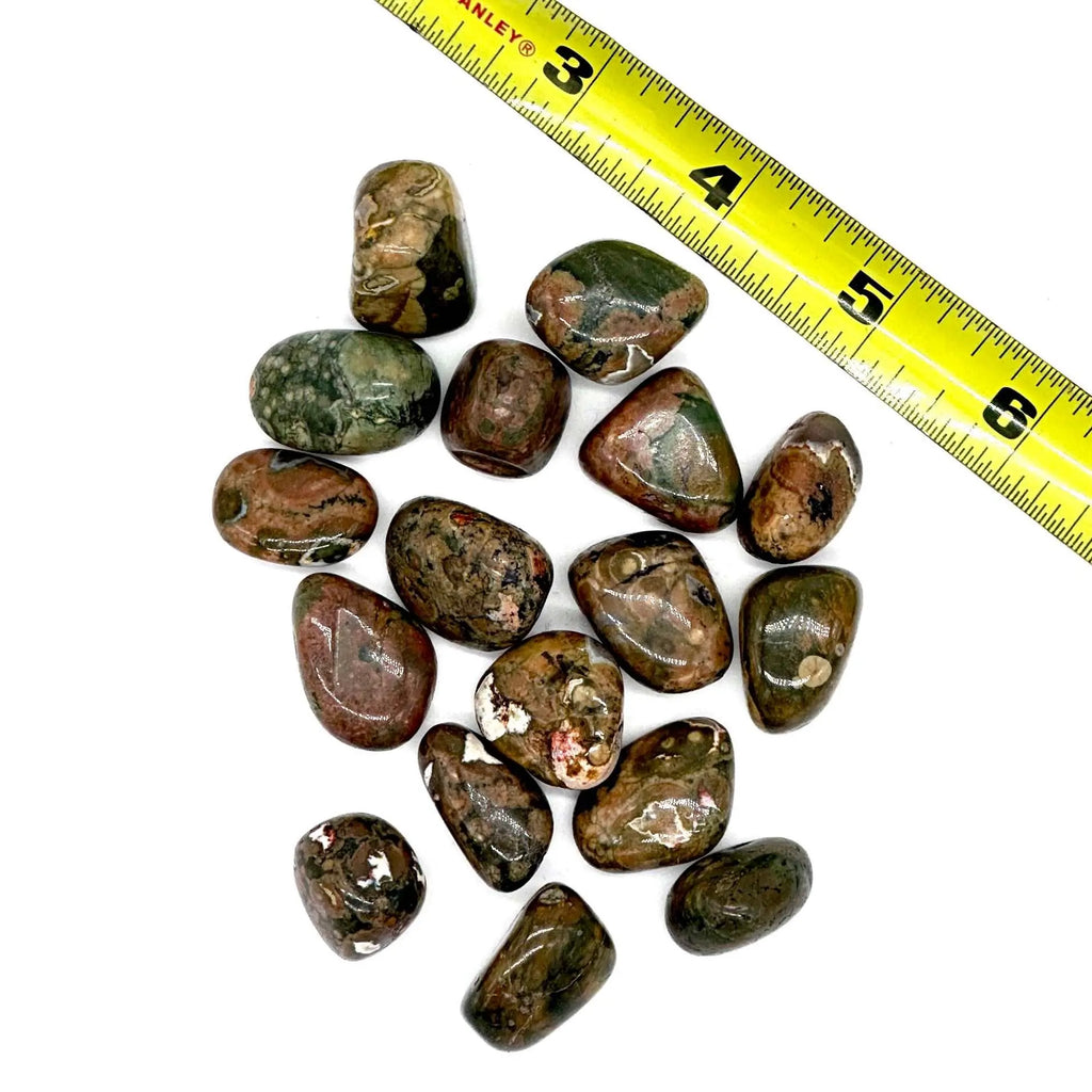 Rainforest Rhyolite Tumbled Stone - The Stone of Joy and Balance | Tumbled Stones | Wiccan Center
