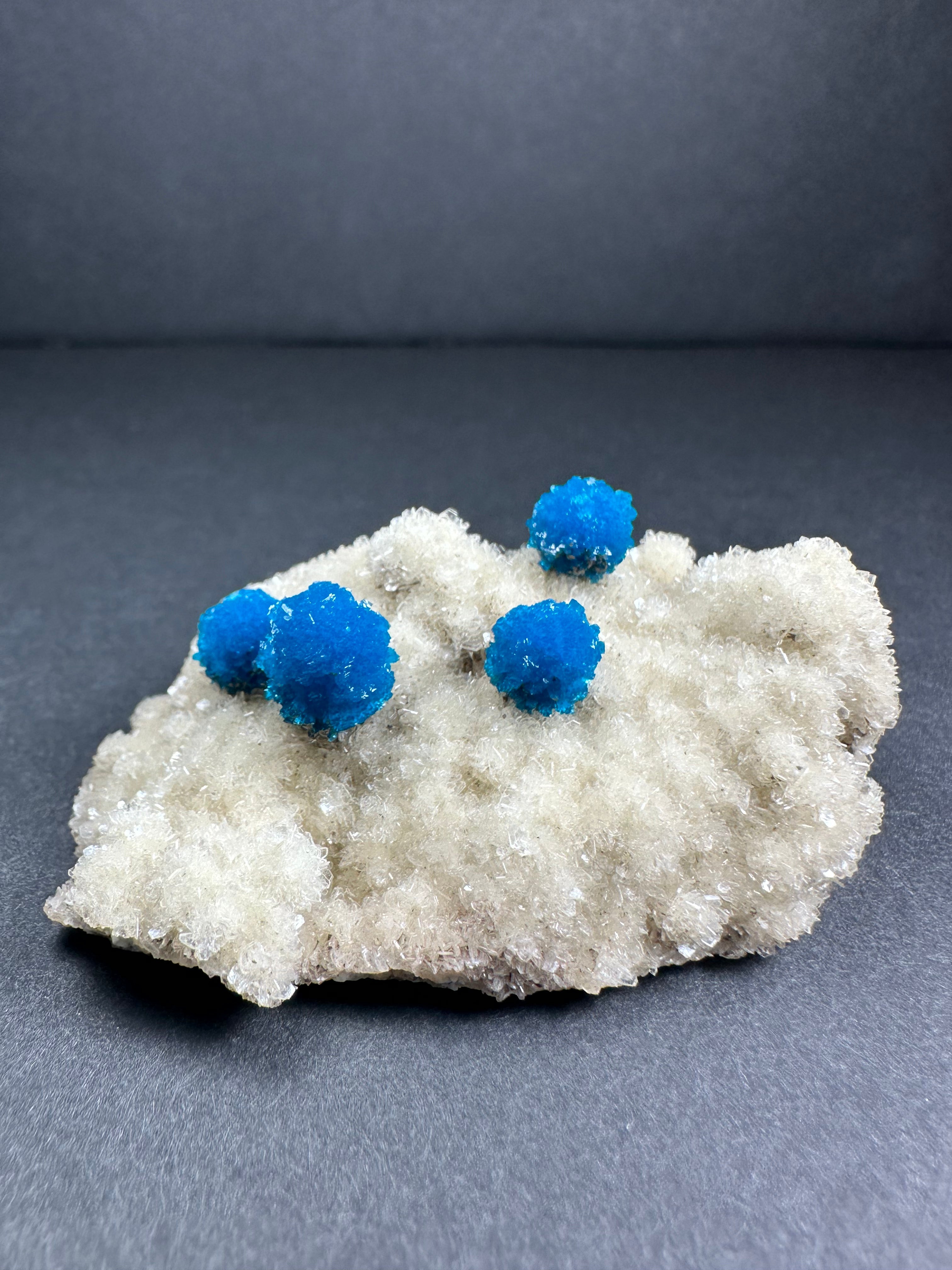 Cavansite with Stilbite on Matrix from Pune, Maharashtra, India | Minerals | Wiccan Center