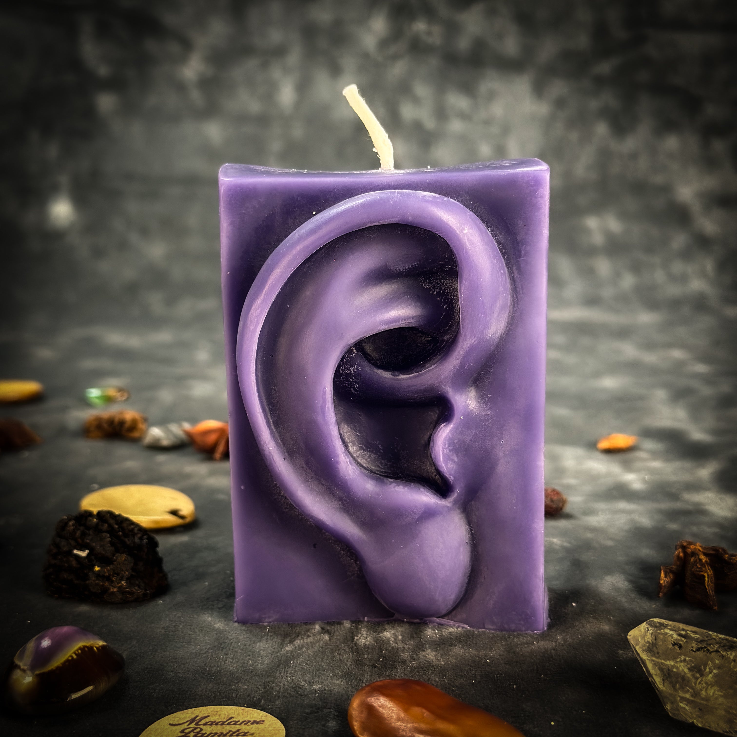 Beeswax Ex-Voto Ear Spell Candle - Healing, Being Heard & Clairaudience | Beeswax Candle | Wiccan Center