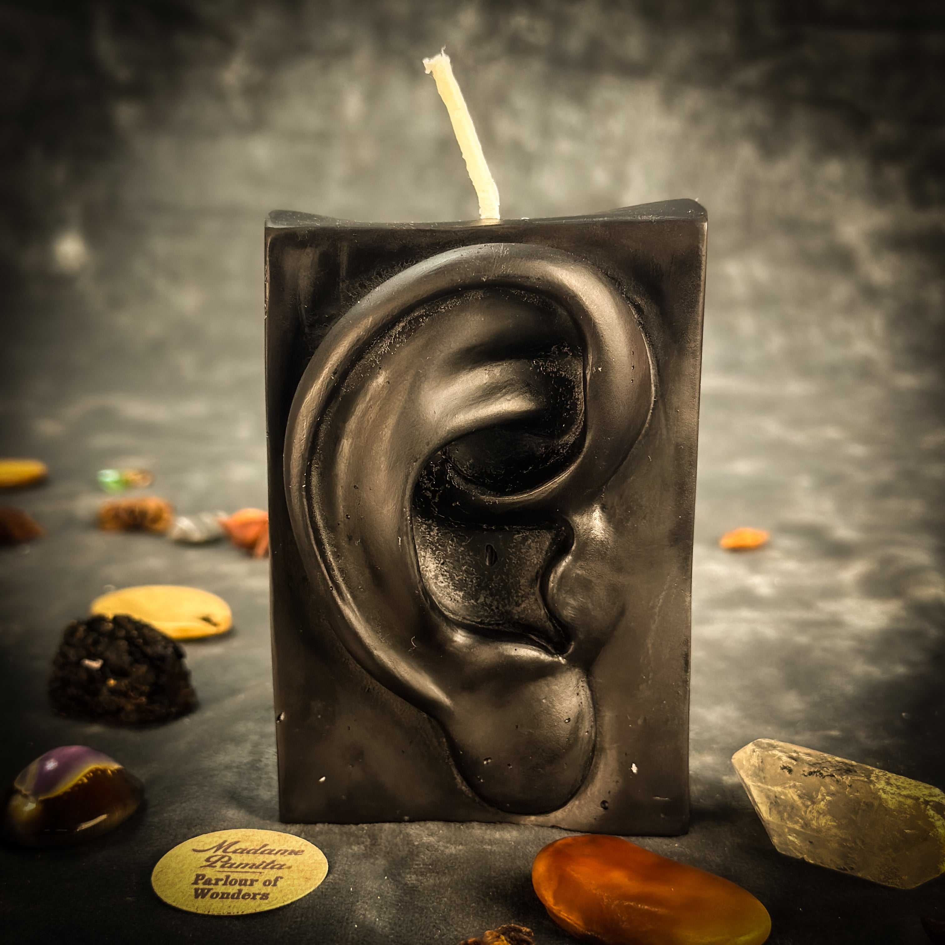 Beeswax Ex-Voto Ear Spell Candle - Healing, Being Heard & Clairaudience | Beeswax Candle | Wiccan Center