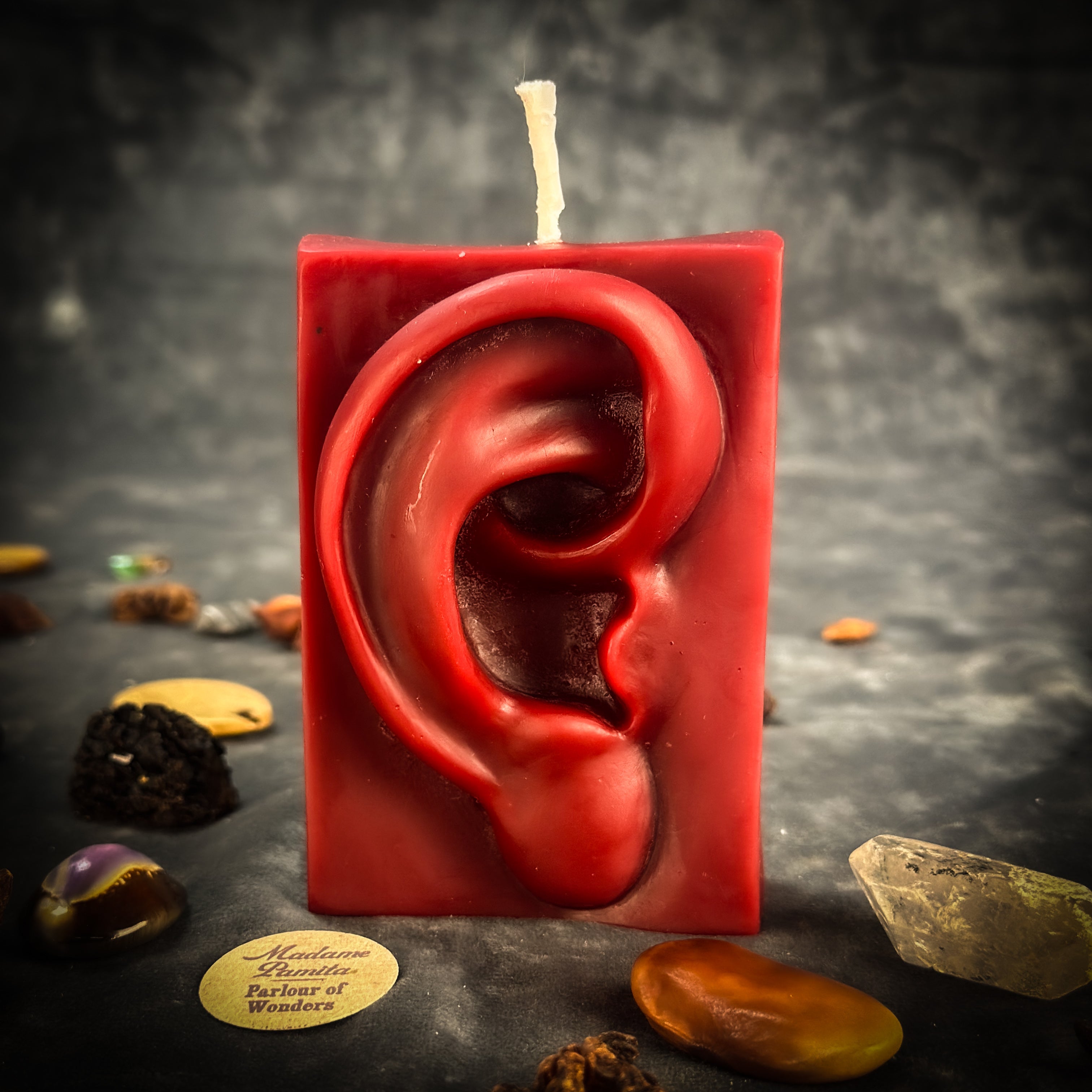 Beeswax Ex-Voto Ear Spell Candle - Healing, Being Heard & Clairaudience | Beeswax Candle | Wiccan Center
