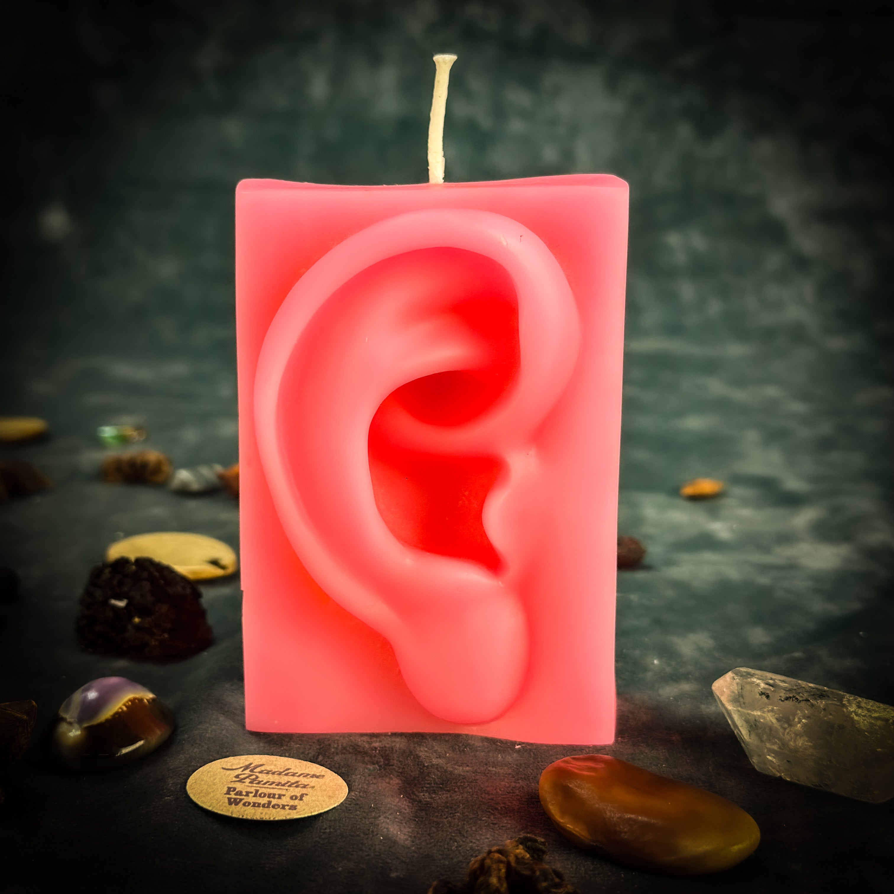 Beeswax Ex-Voto Ear Spell Candle - Healing, Being Heard & Clairaudience | Beeswax Candle | Wiccan Center