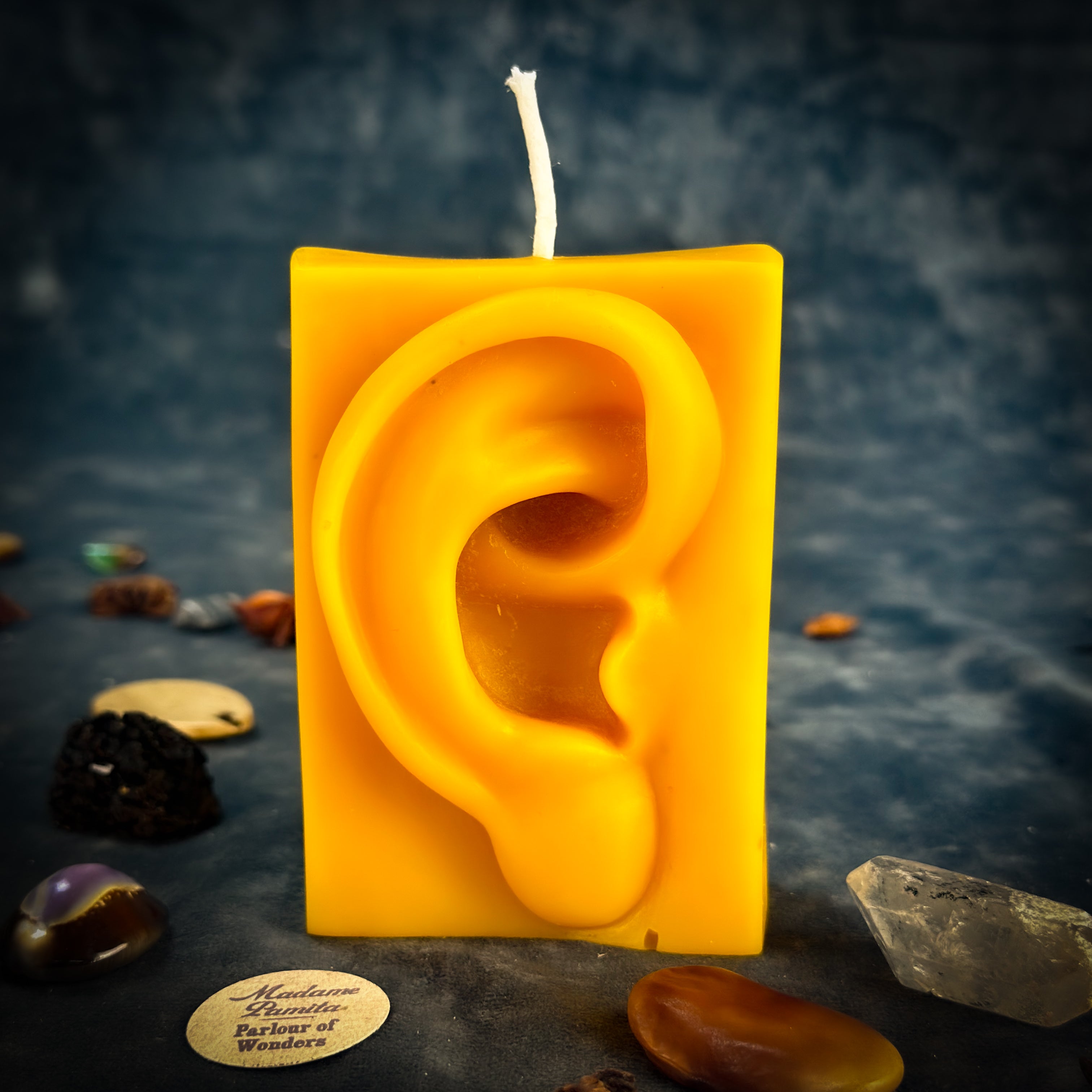 Beeswax Ex-Voto Ear Spell Candle - Healing, Being Heard & Clairaudience | Beeswax Candle | Wiccan Center