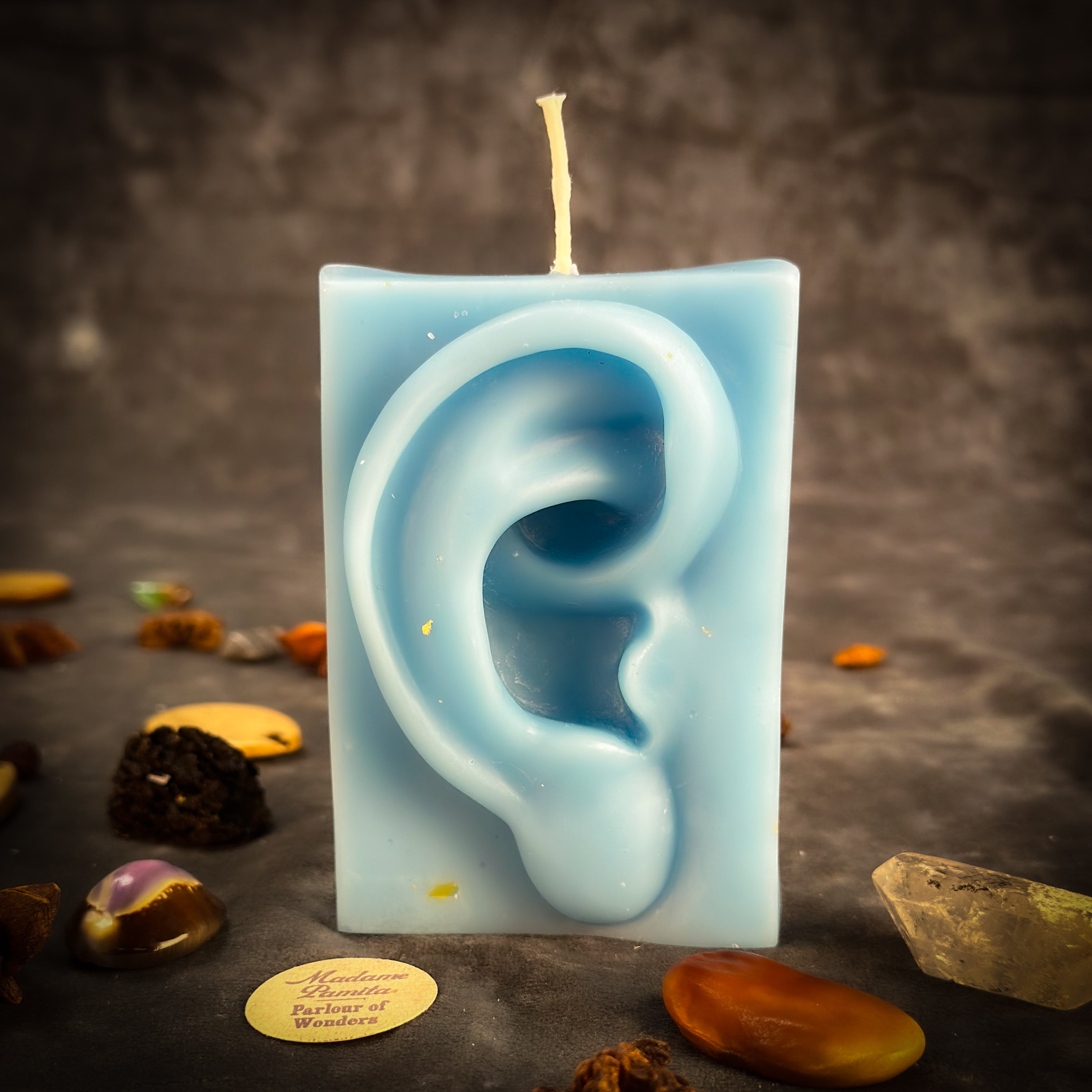 Beeswax Ex-Voto Ear Spell Candle - Healing, Being Heard & Clairaudience | Beeswax Candle | Wiccan Center
