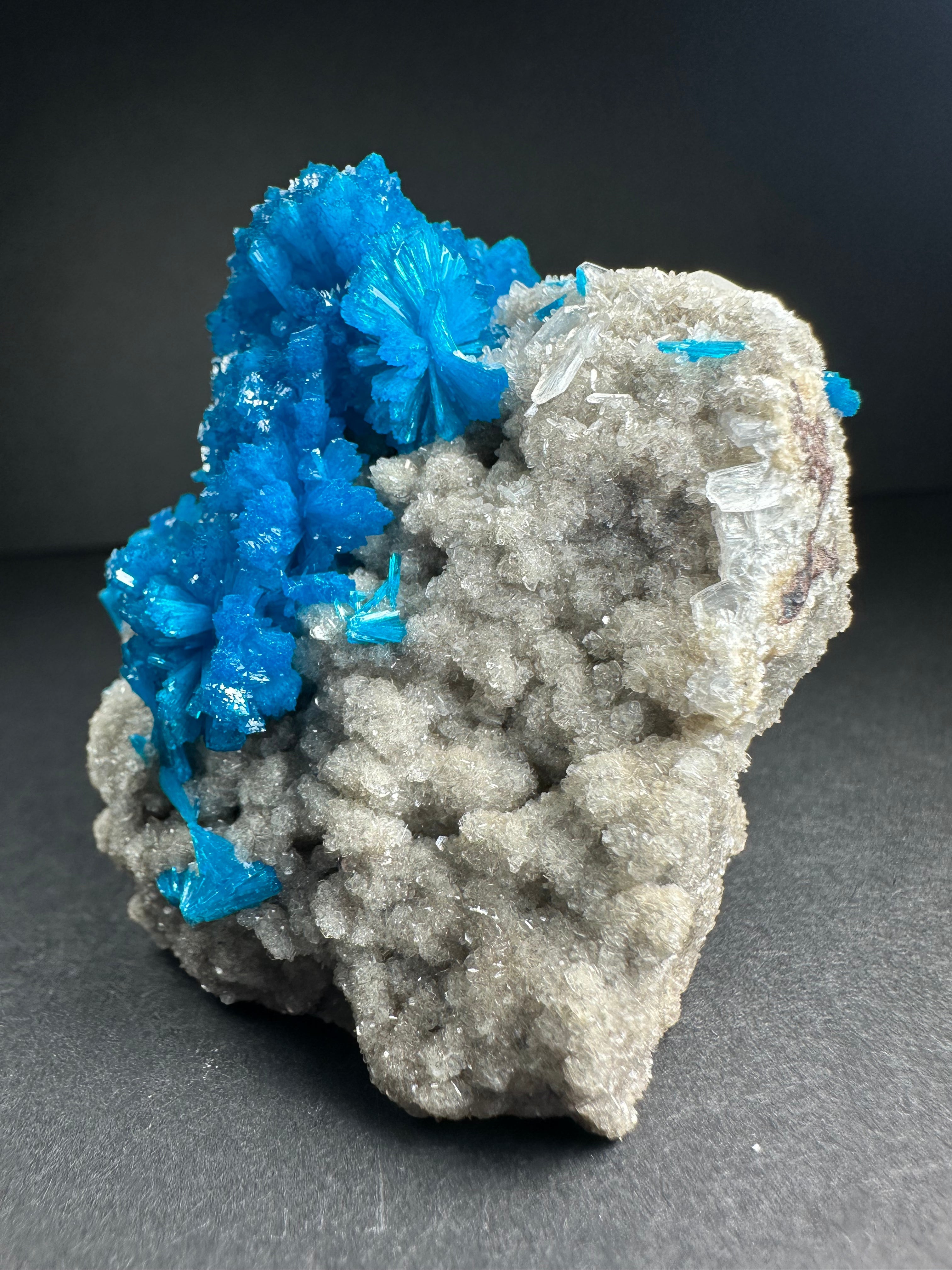 Cavansite with Stilbite on Matrix from Pune, Maharashtra, India | Minerals | Wiccan Center