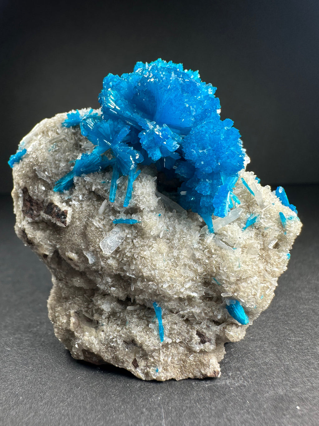 Cavansite with Stilbite on Matrix from Pune, Maharashtra, India | Minerals | Wiccan Center
