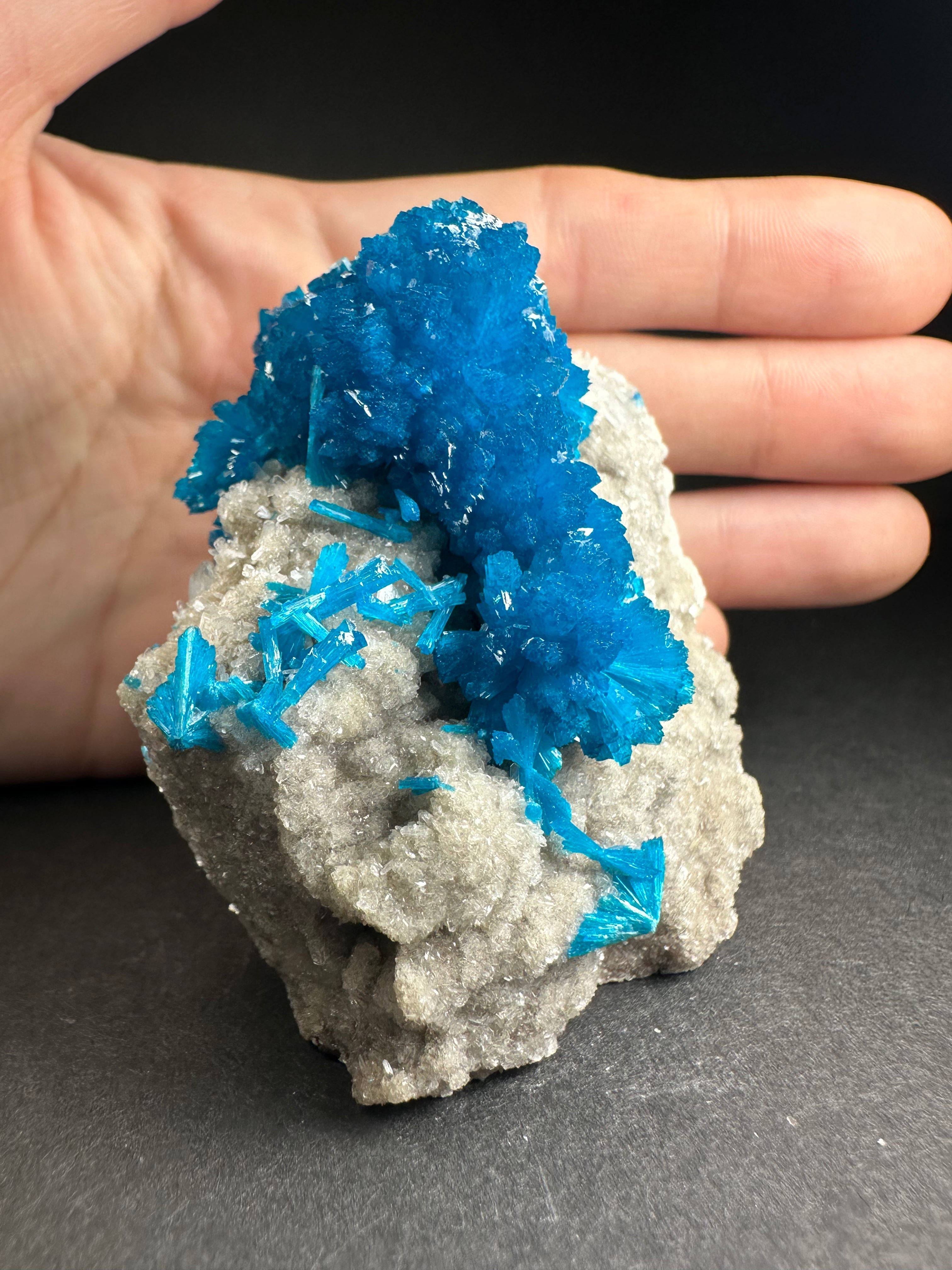 Cavansite with Stilbite on Matrix from Pune, Maharashtra, India | Minerals | Wiccan Center