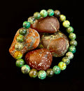 African Turquoise 8mm Reiki-Infused Growth & Manifestation Bracelet (Medium-Large Wrists) | | Wiccan Center