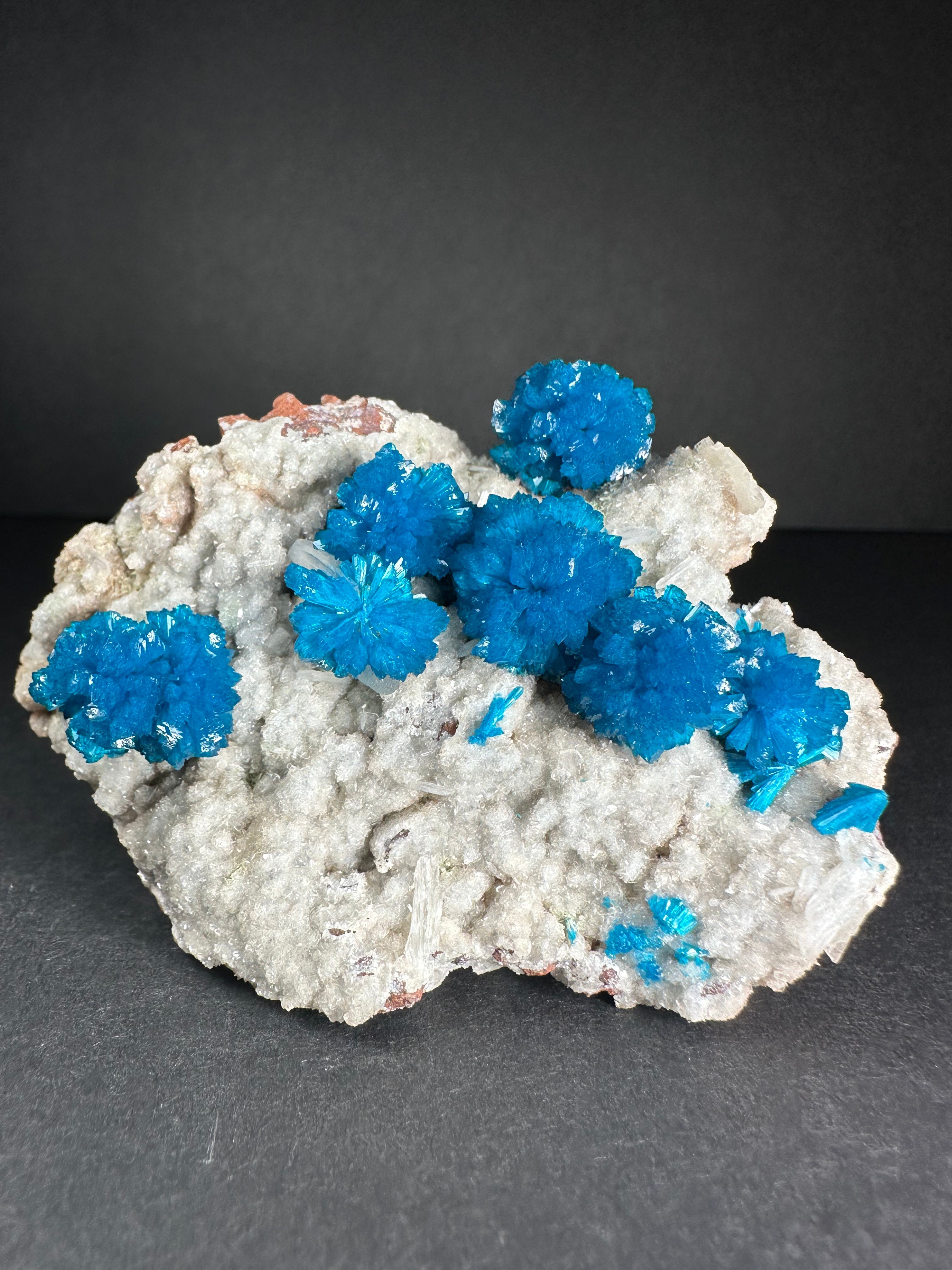 Cavansite with Stilbite on Matrix from Pune, Maharashtra, India | Minerals | Wiccan Center