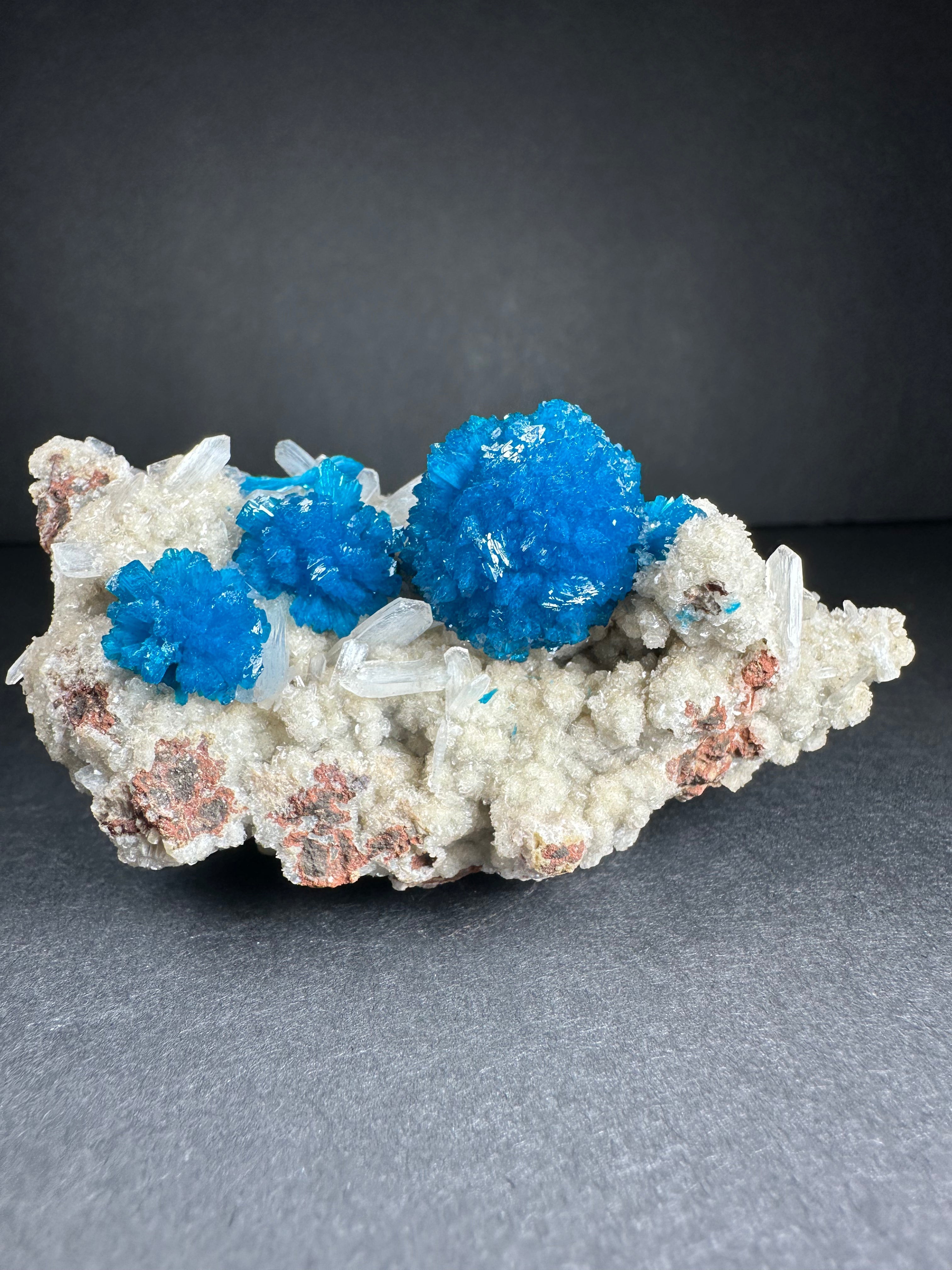 Cavansite with Stilbite on Matrix from Pune, Maharashtra, India | Minerals | Wiccan Center