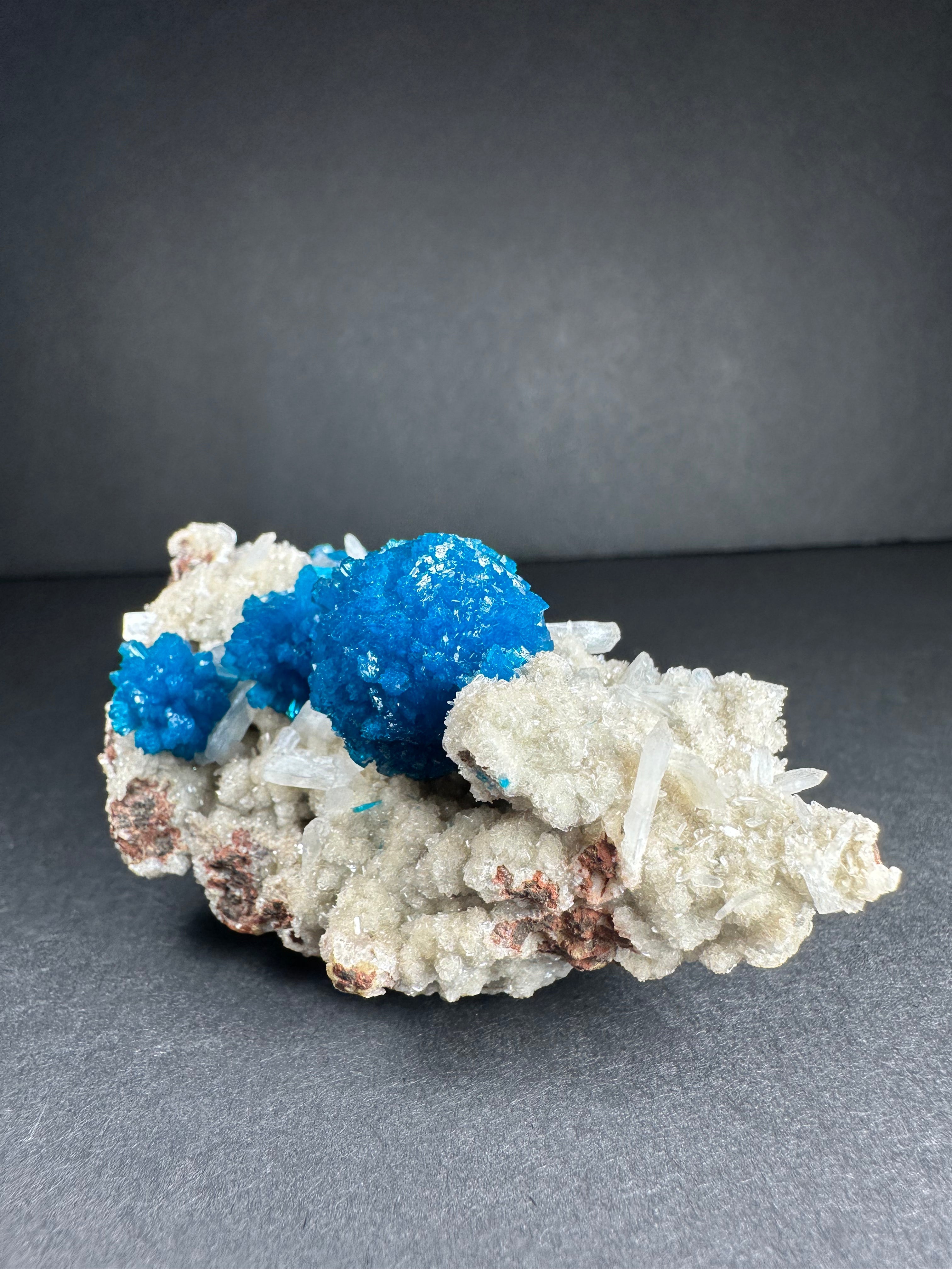 Cavansite with Stilbite on Matrix from Pune, Maharashtra, India | Minerals | Wiccan Center