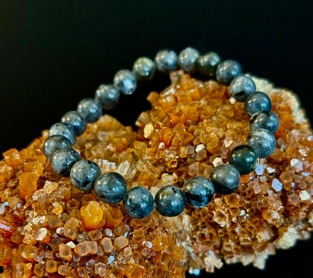 Larvikite 8mm Reiki-Infused Protection & Manifestation Bracelet (Medium-Large Wrists) | | Wiccan Center