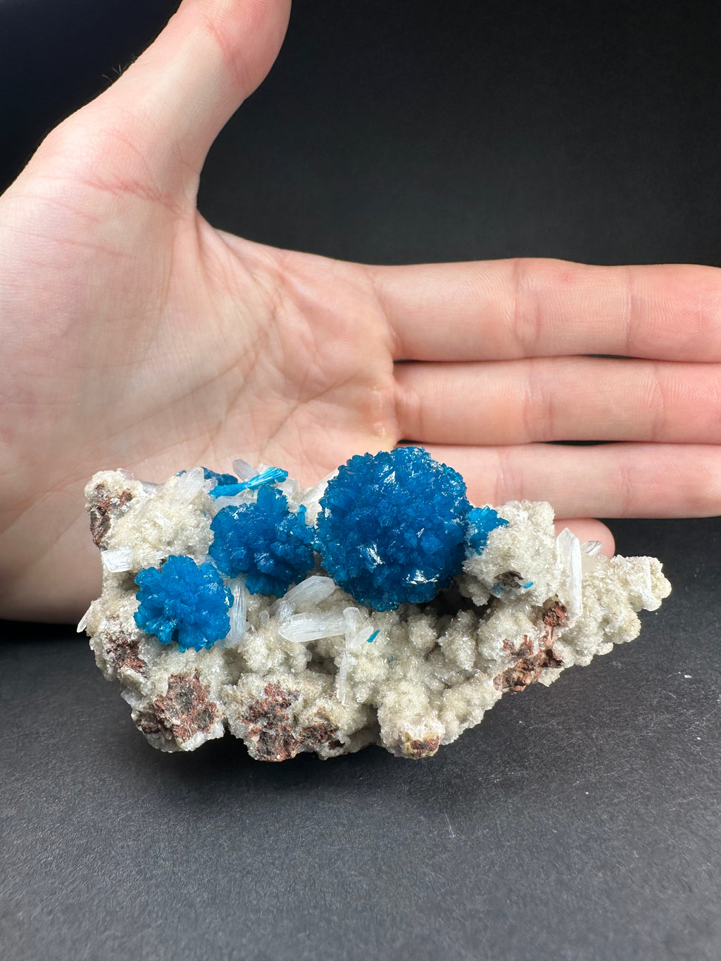 Cavansite with Stilbite on Matrix from Pune, Maharashtra, India | Minerals | Wiccan Center