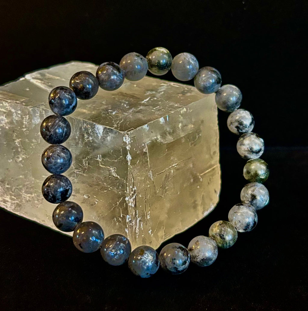 Larvikite 8mm Reiki-Infused Protection & Manifestation Bracelet (Medium-Large Wrists) | | Wiccan Center