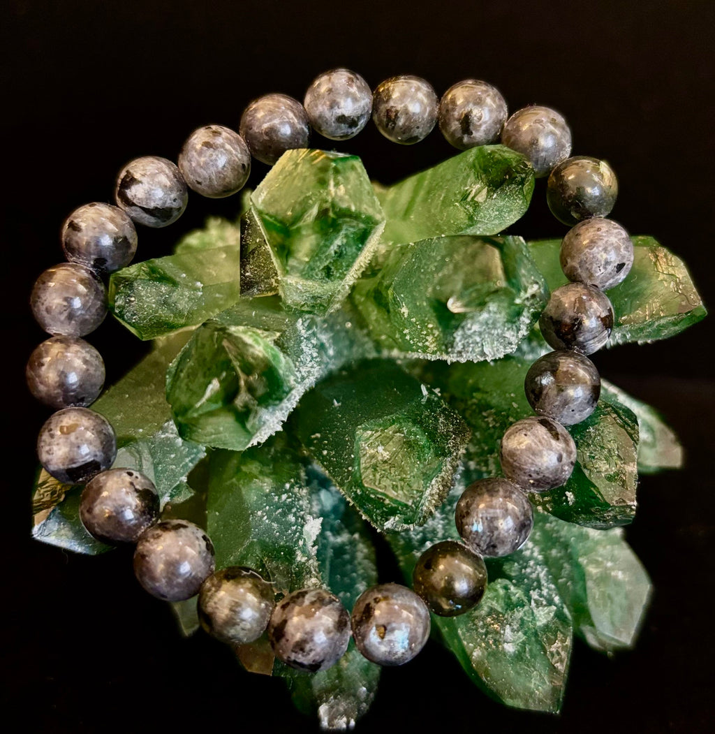Larvikite 8mm Reiki-Infused Protection & Manifestation Bracelet (Medium-Large Wrists) | | Wiccan Center