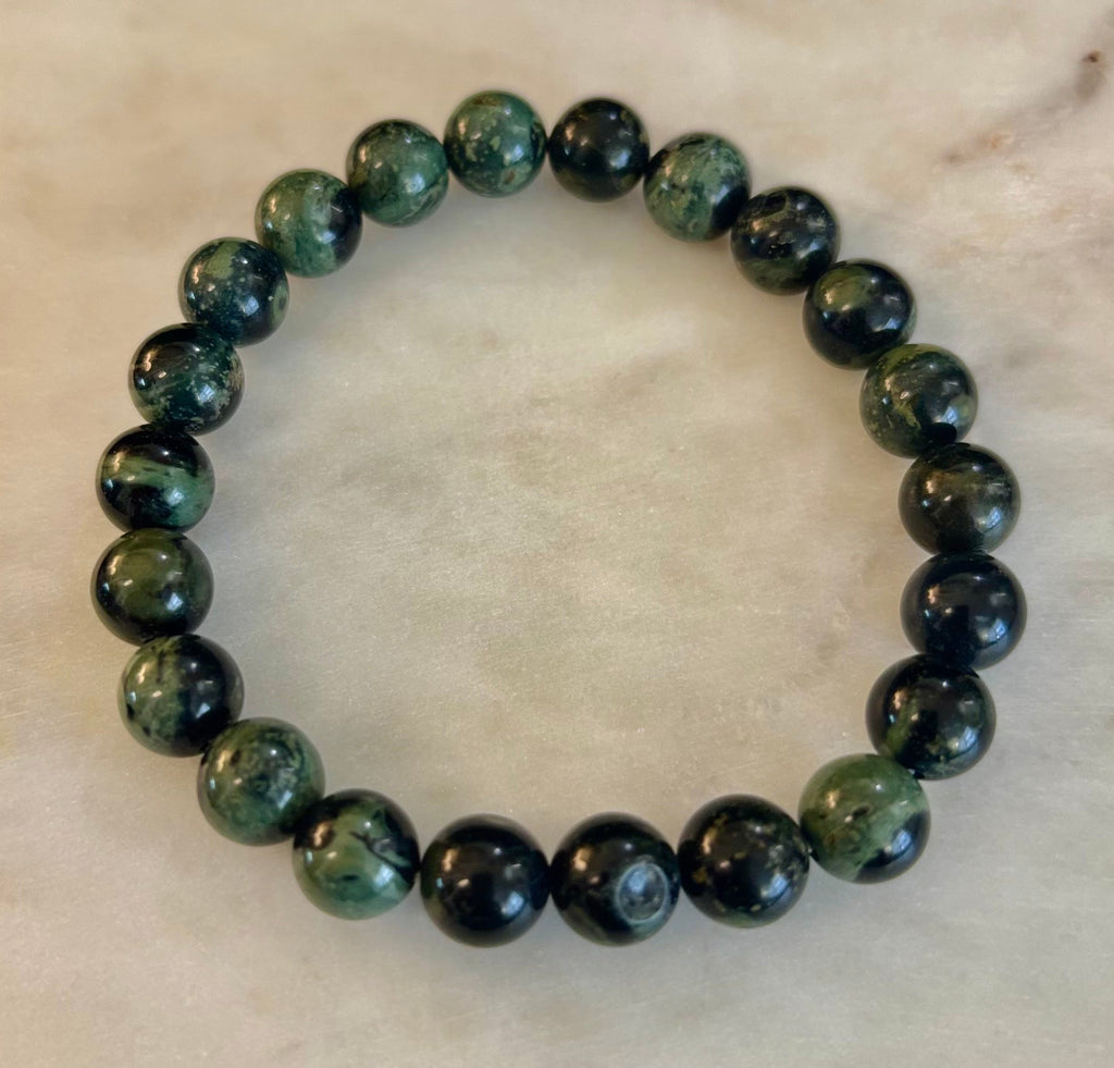 Kambaba Jasper 8mm Reiki-Infused Peace & Manifestation Bracelet (Medium-Large Wrists) | | Wiccan Center