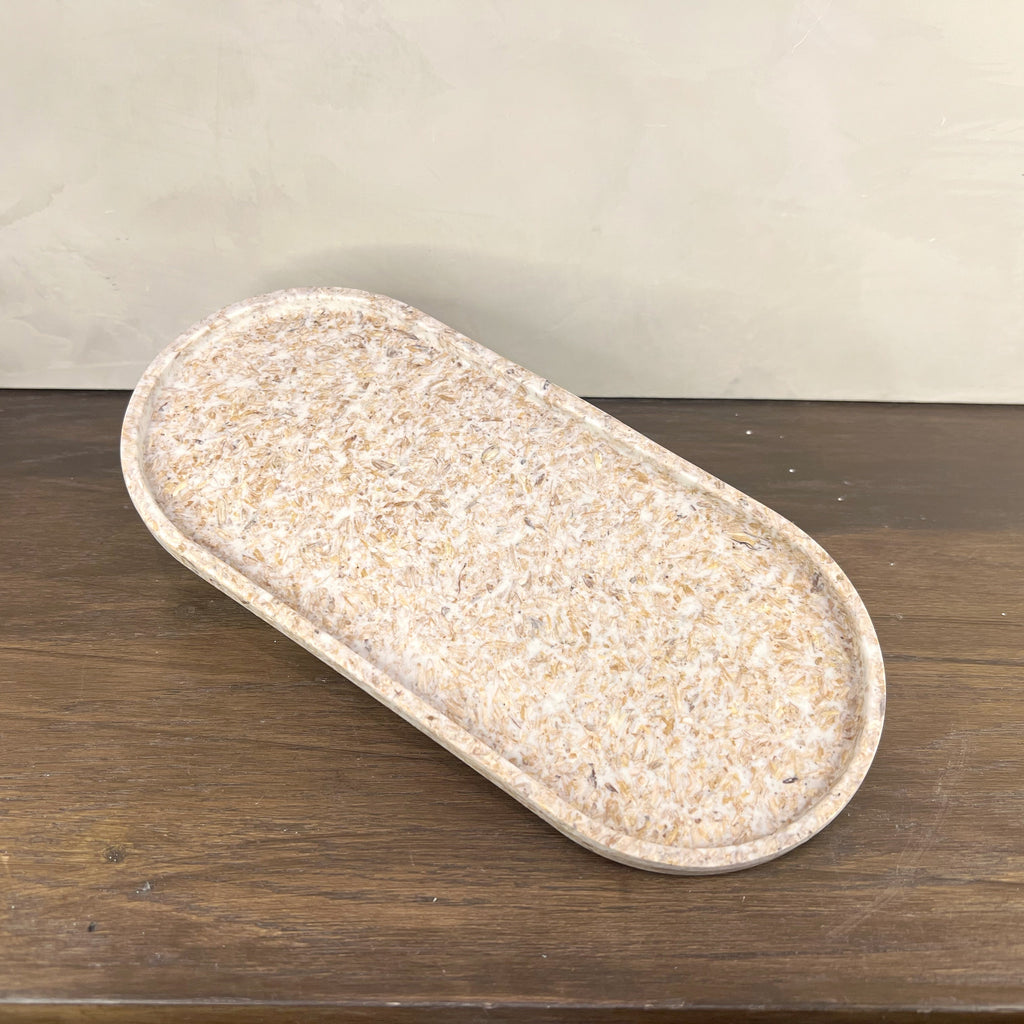 Upcycled Oval Tray: Rice Husk | Tray | Wiccan Center