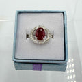 Sterling Silver Ruby Eye Ring - Size 8 - Passionate, Vital & Empowering | Rings | Wiccan Center