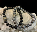 Black & Gray Faux Stone Bracelet Set (Set of 2) | | Wiccan Center