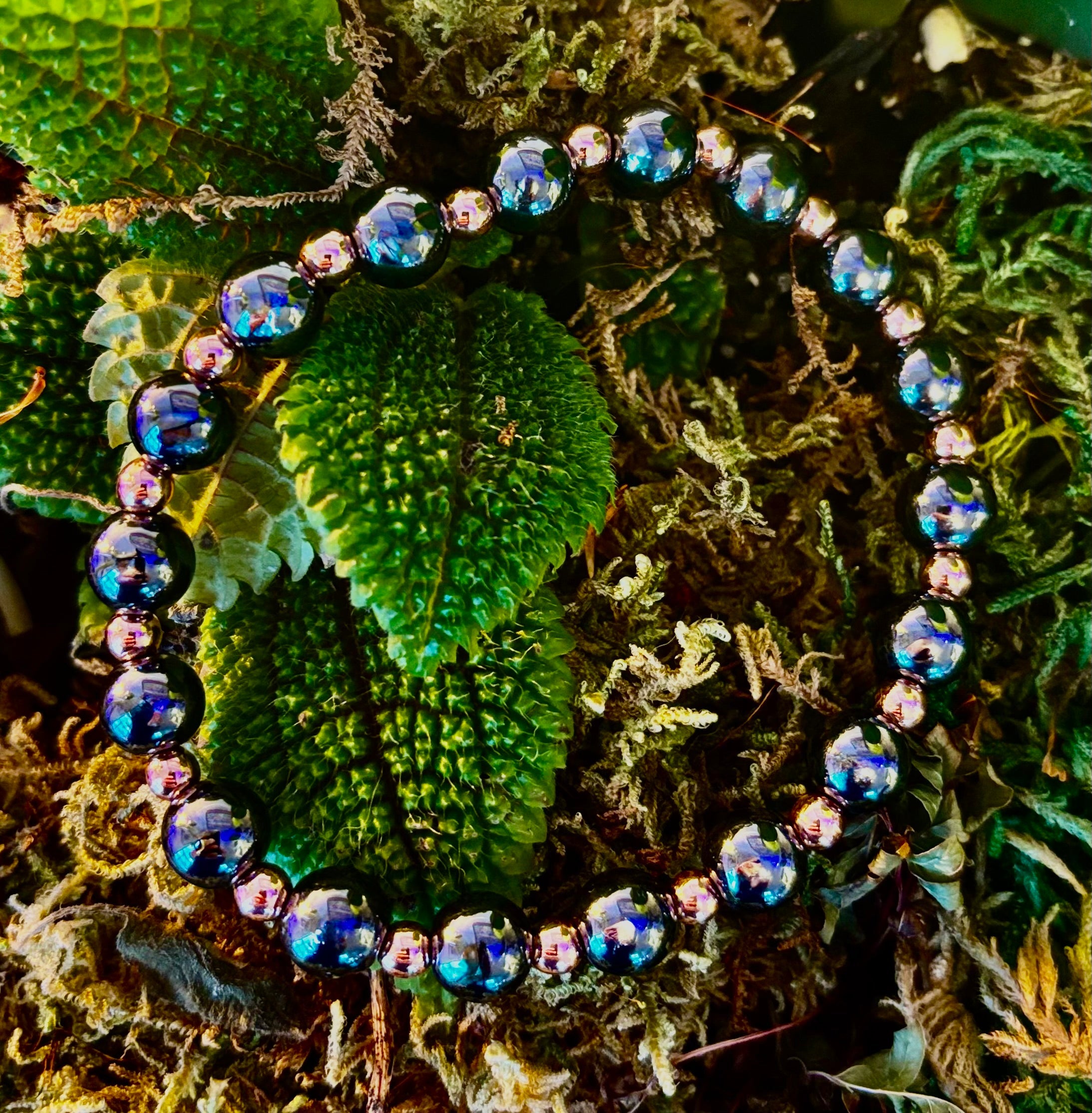 Copper & Hematite Bracelet – Grounding, Strength & Energy Balance (Large Wrists) | | Wiccan Center
