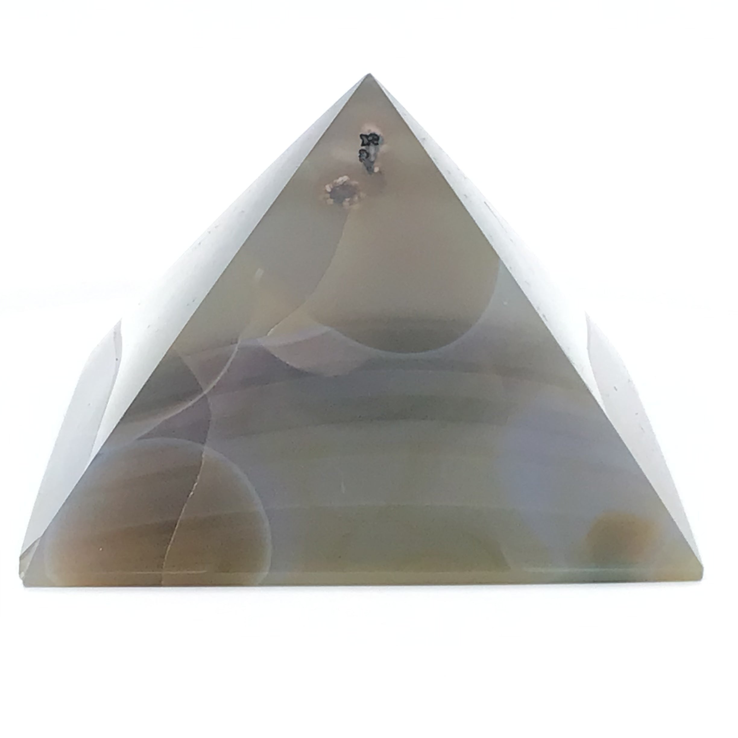 Dye Agate & Quartz Pyramid Carving | Crystals & Minerals > Figurines | Wiccan Center