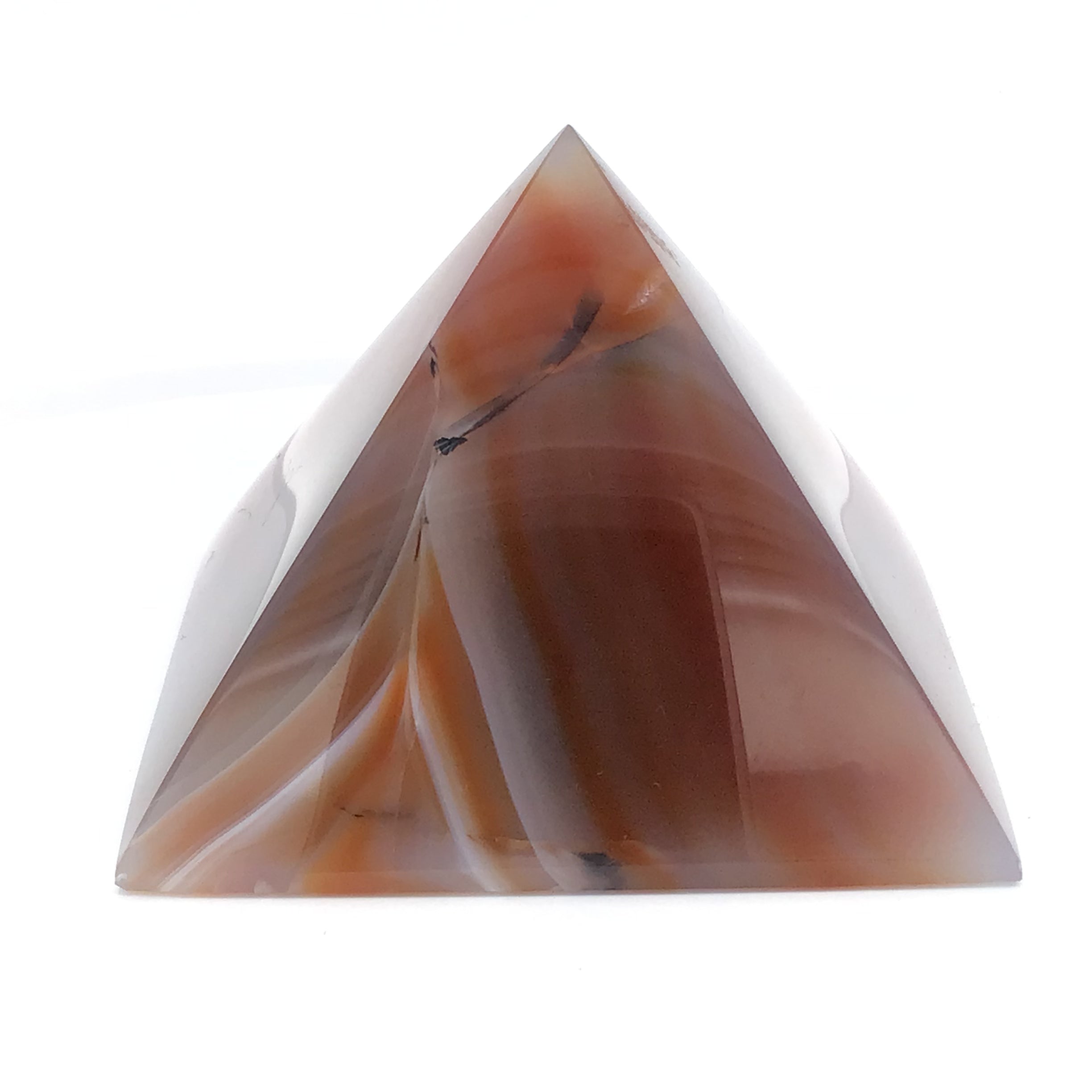 Dye Agate & Quartz Pyramid Carving | Crystals & Minerals > Figurines | Wiccan Center