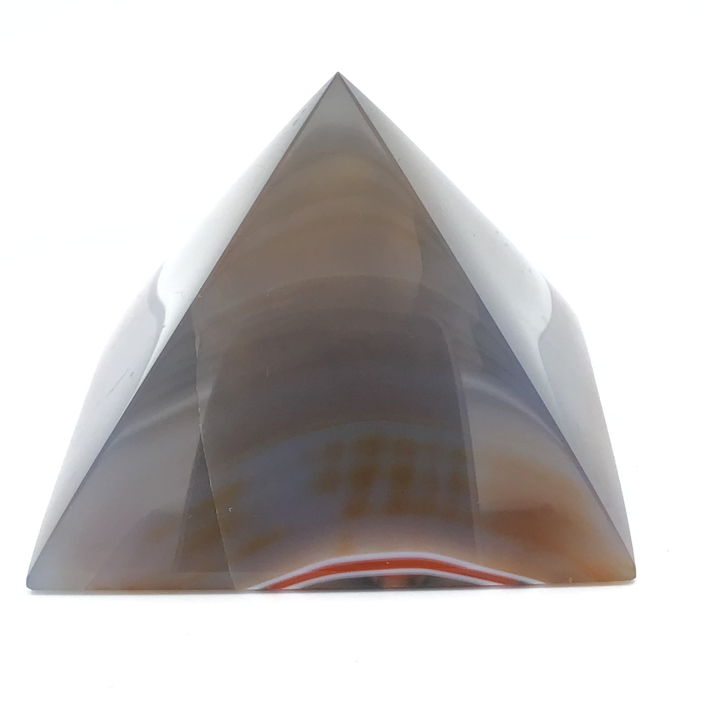 Dye Agate & Quartz Pyramid Carving | Crystals & Minerals > Figurines | Wiccan Center