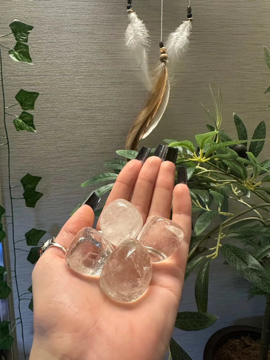 Clear Quartz Large Tumbled Stone | Tumbled Stones | Wiccan Center