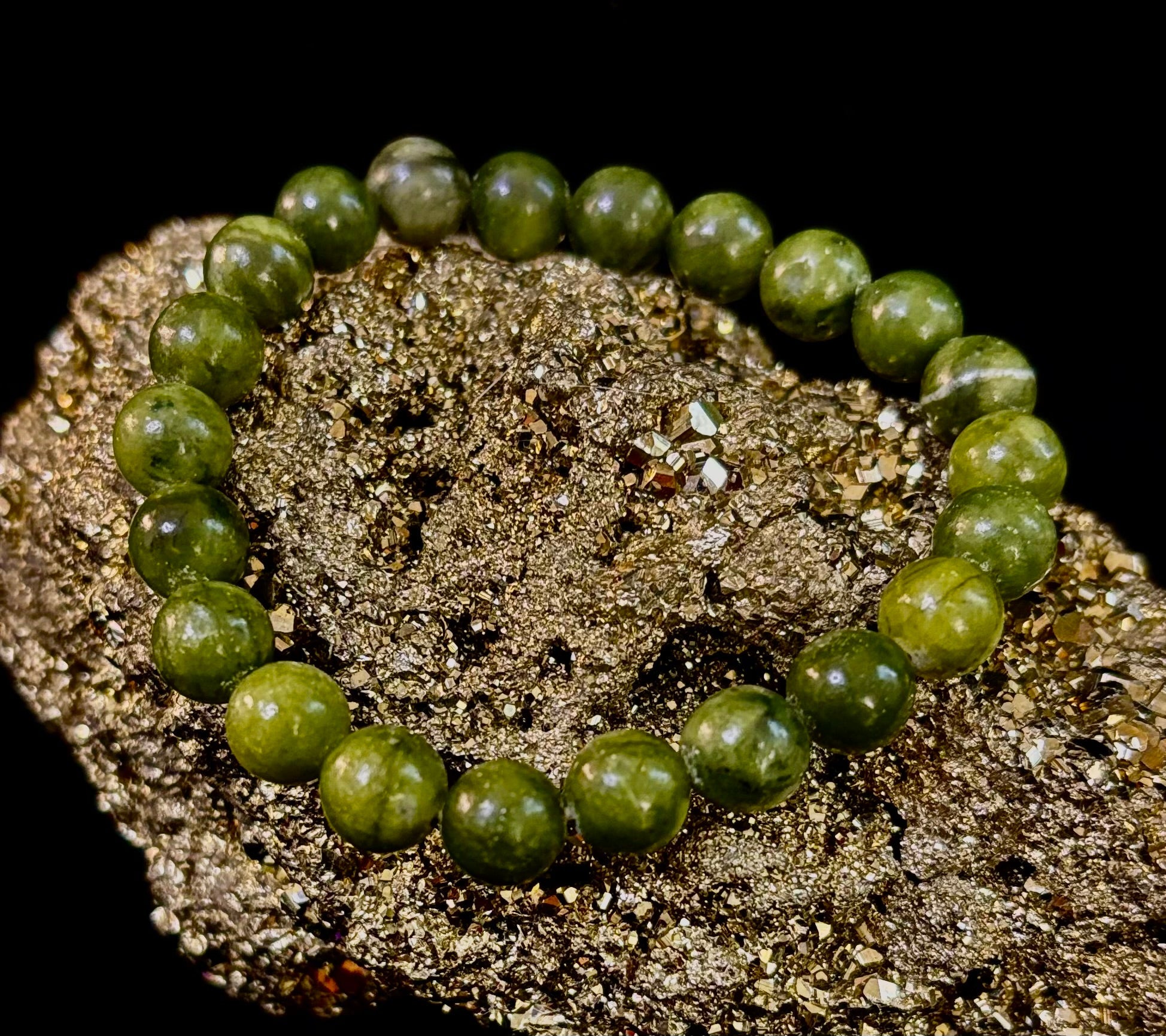 Reiki-Infused Nephrite Jade Bracelet – Abundance, Protection & Harmony | | Wiccan Center