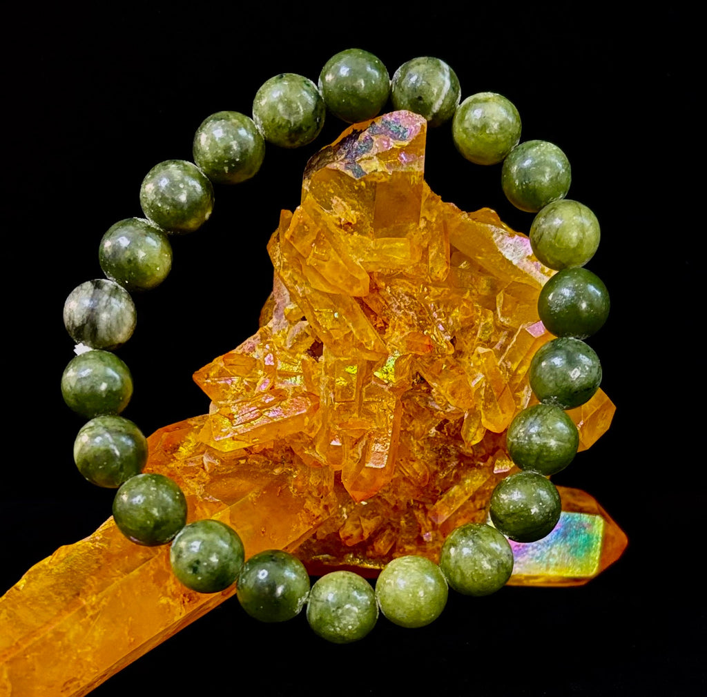 Reiki-Infused Nephrite Jade Bracelet – Abundance, Protection & Harmony | | Wiccan Center