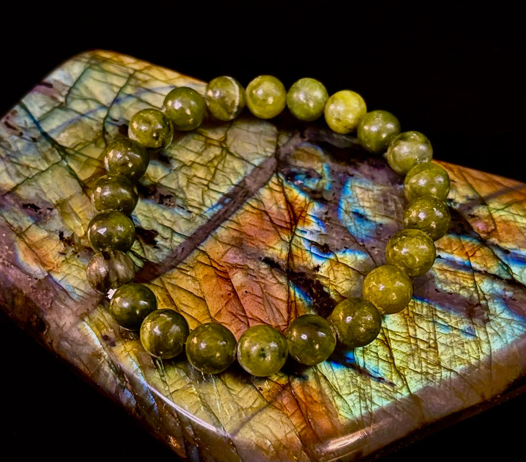 Reiki-Infused Nephrite Jade Bracelet – Abundance, Protection & Harmony | | Wiccan Center