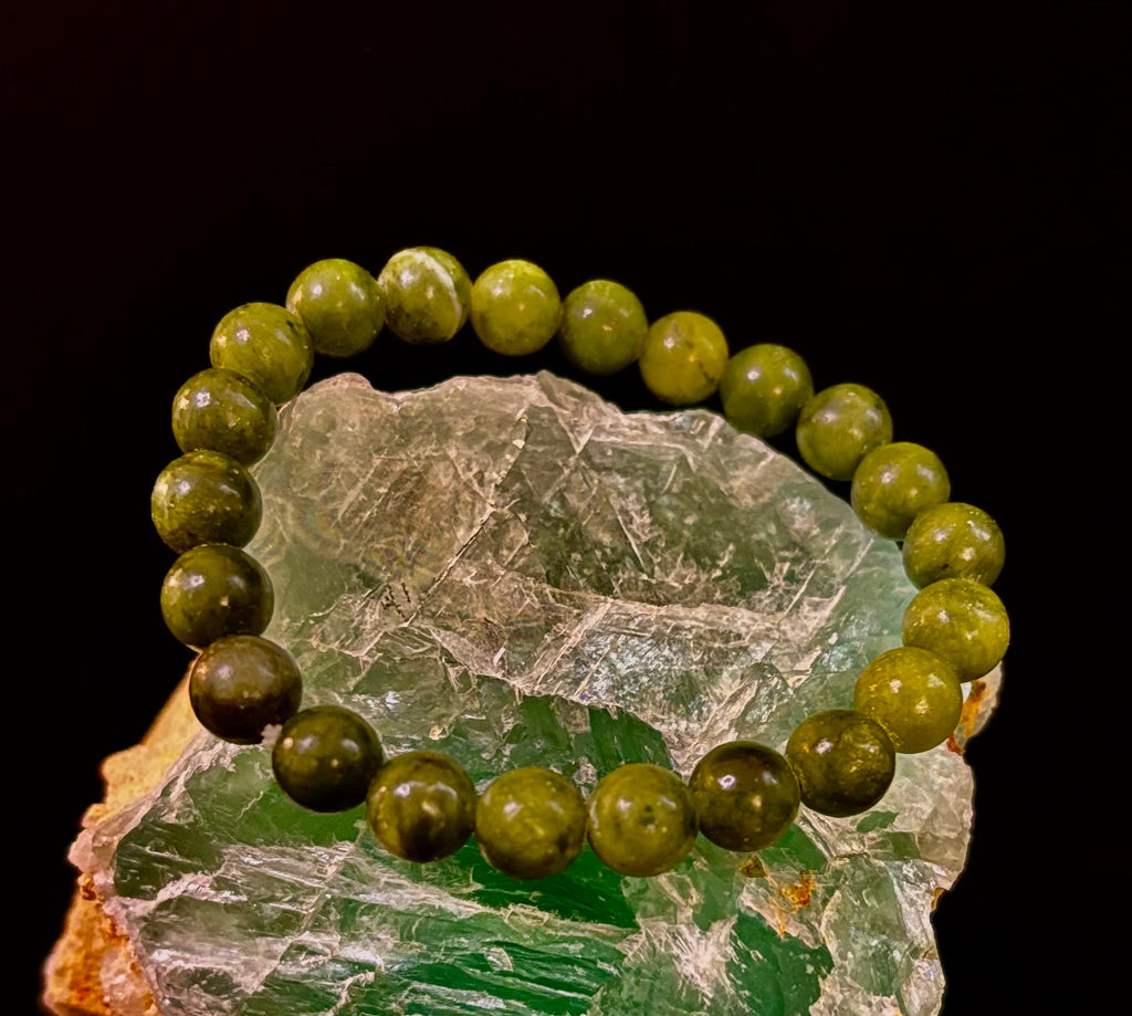 Reiki-Infused Nephrite Jade Bracelet – Abundance, Protection & Harmony | | Wiccan Center