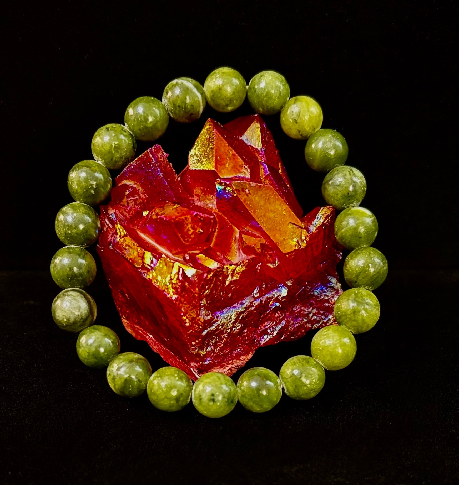 Reiki-Infused Nephrite Jade Bracelet – Abundance, Protection & Harmony | | Wiccan Center
