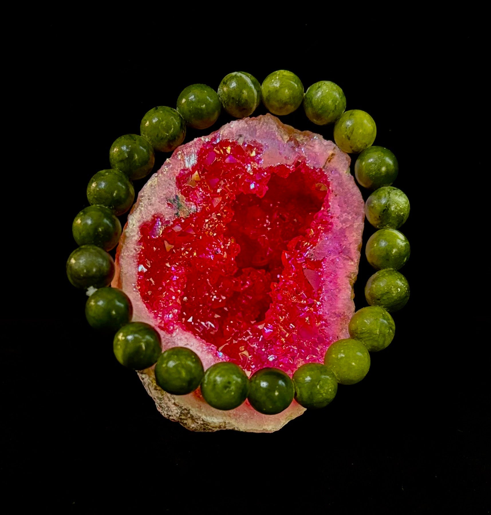 Reiki-Infused Nephrite Jade Bracelet – Abundance, Protection & Harmony | | Wiccan Center