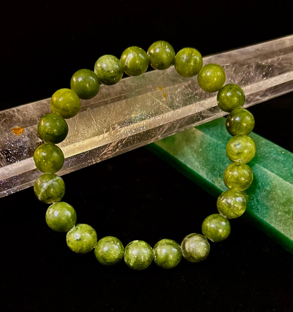 Reiki-Infused Nephrite Jade Bracelet – Abundance, Protection & Harmony | | Wiccan Center