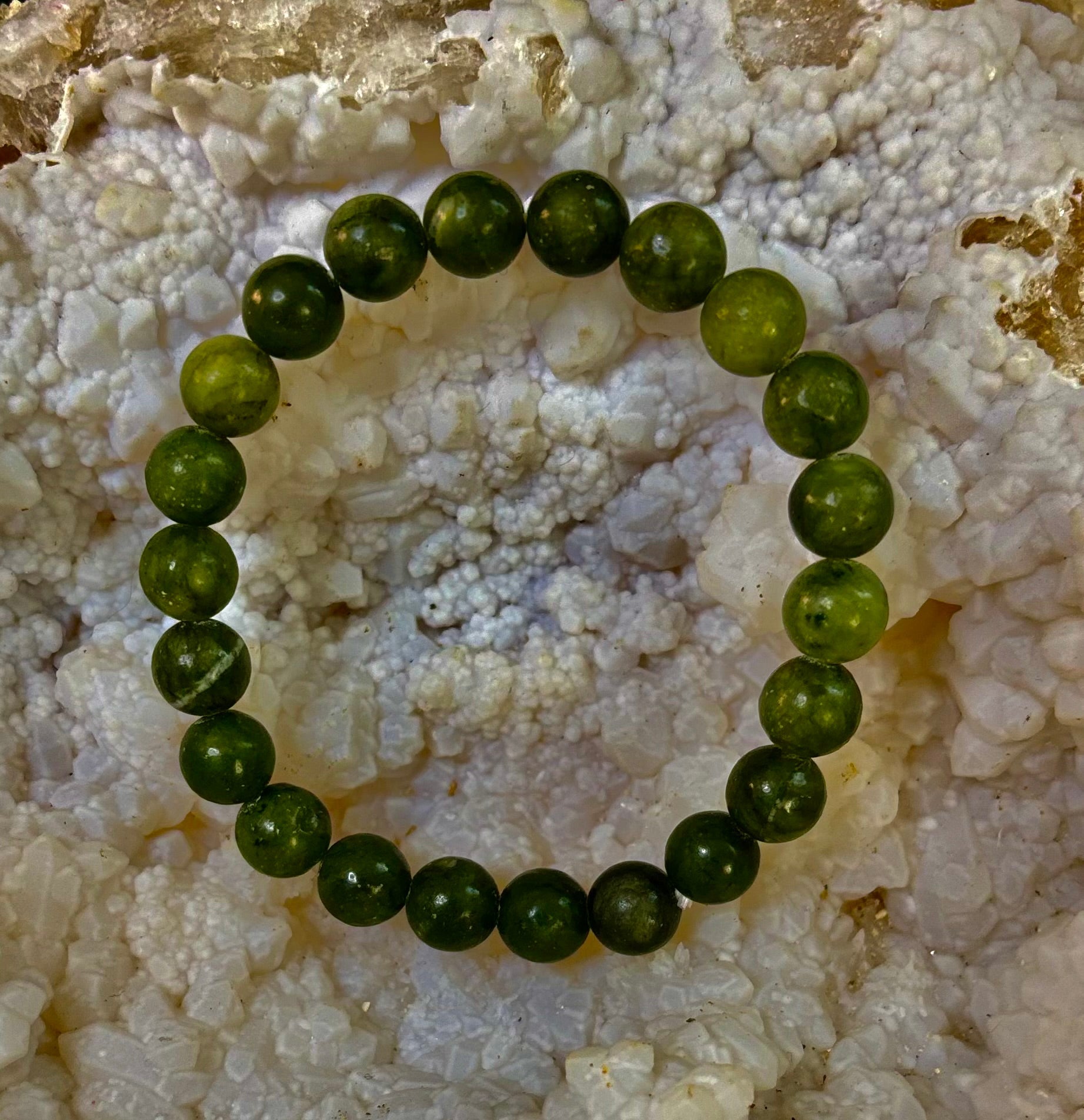 Reiki-Infused Nephrite Jade Bracelet – Abundance, Protection & Harmony | | Wiccan Center