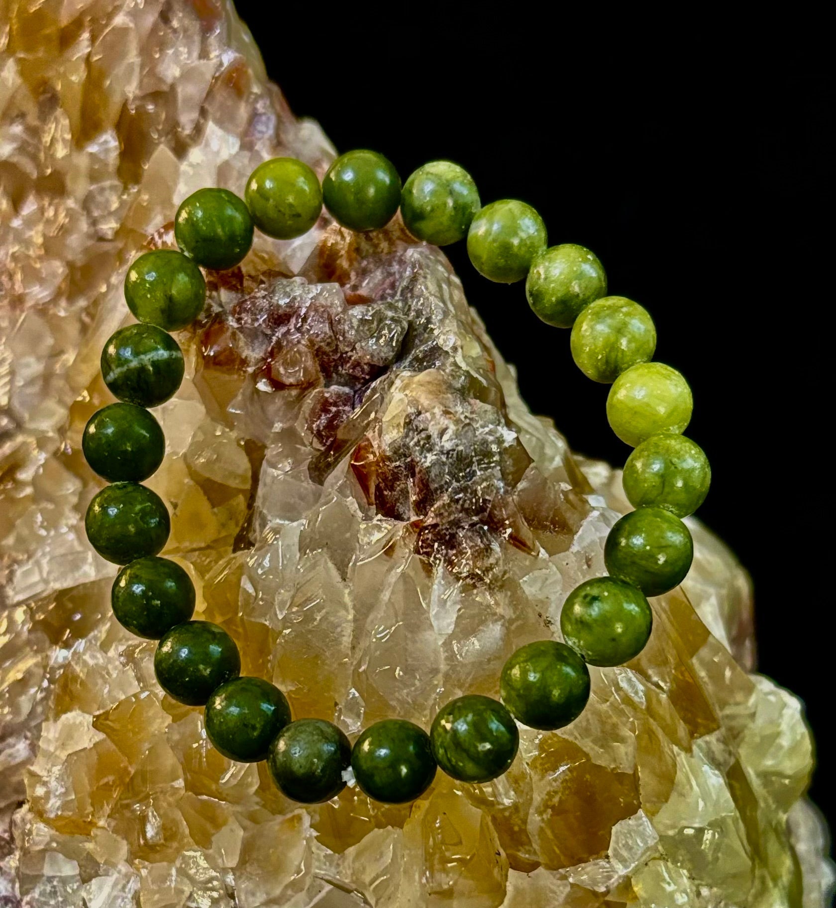 Reiki-Infused Nephrite Jade Bracelet – Abundance, Protection & Harmony | | Wiccan Center
