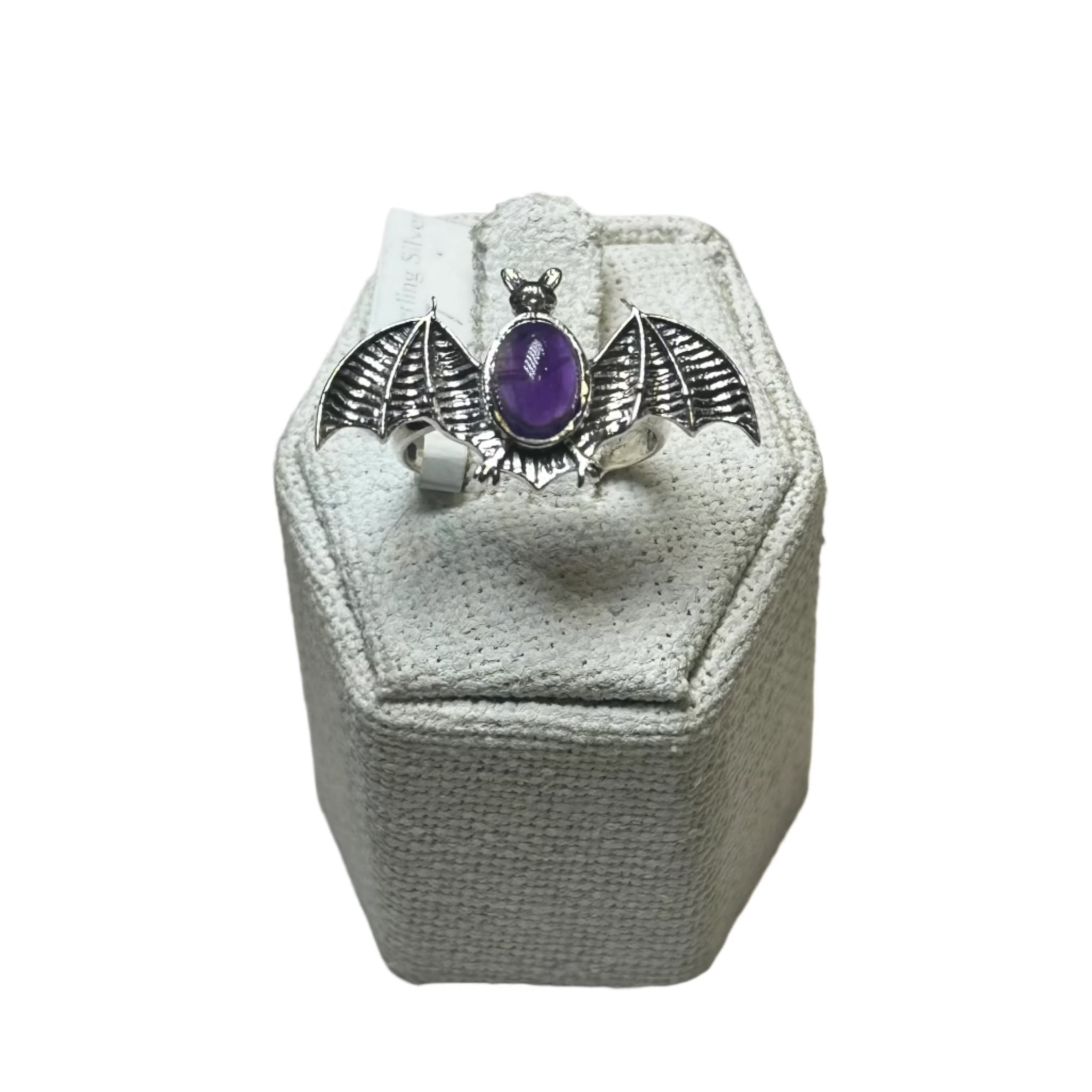 "Guardian of Shadows" Gemstone Bat Ring | Rings | Wiccan Center