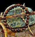 Barely There Wooden Bead Bracelet – Ultra-Lightweight Earth Style for Men (Large Wrists) | | Wiccan Center