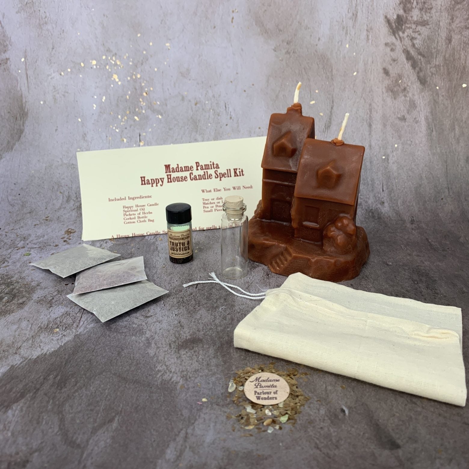 Happy House Candle Spell Kit - Home Protection, Harmony & Blessings | Candle Spell Kit | Wiccan Center