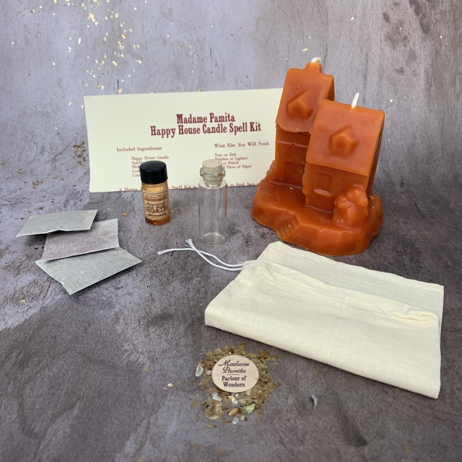 Happy House Candle Spell Kit - Home Protection, Harmony & Blessings | Candle Spell Kit | Wiccan Center