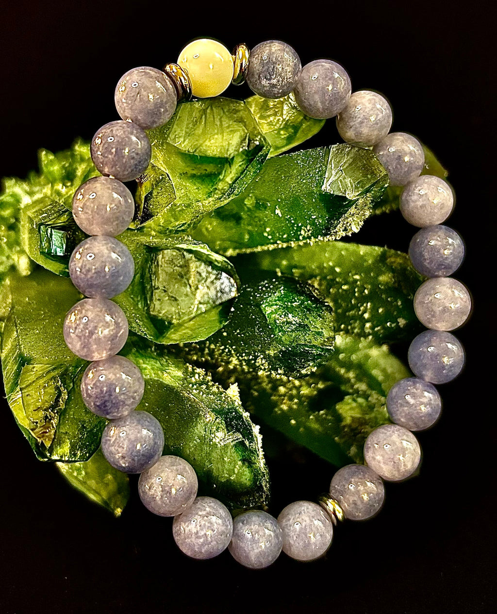 Angelic Harmony Bracelet – Angelite & White Porcelain Stone (Reiki-Infused | Medium Wrists) | | Wiccan Center